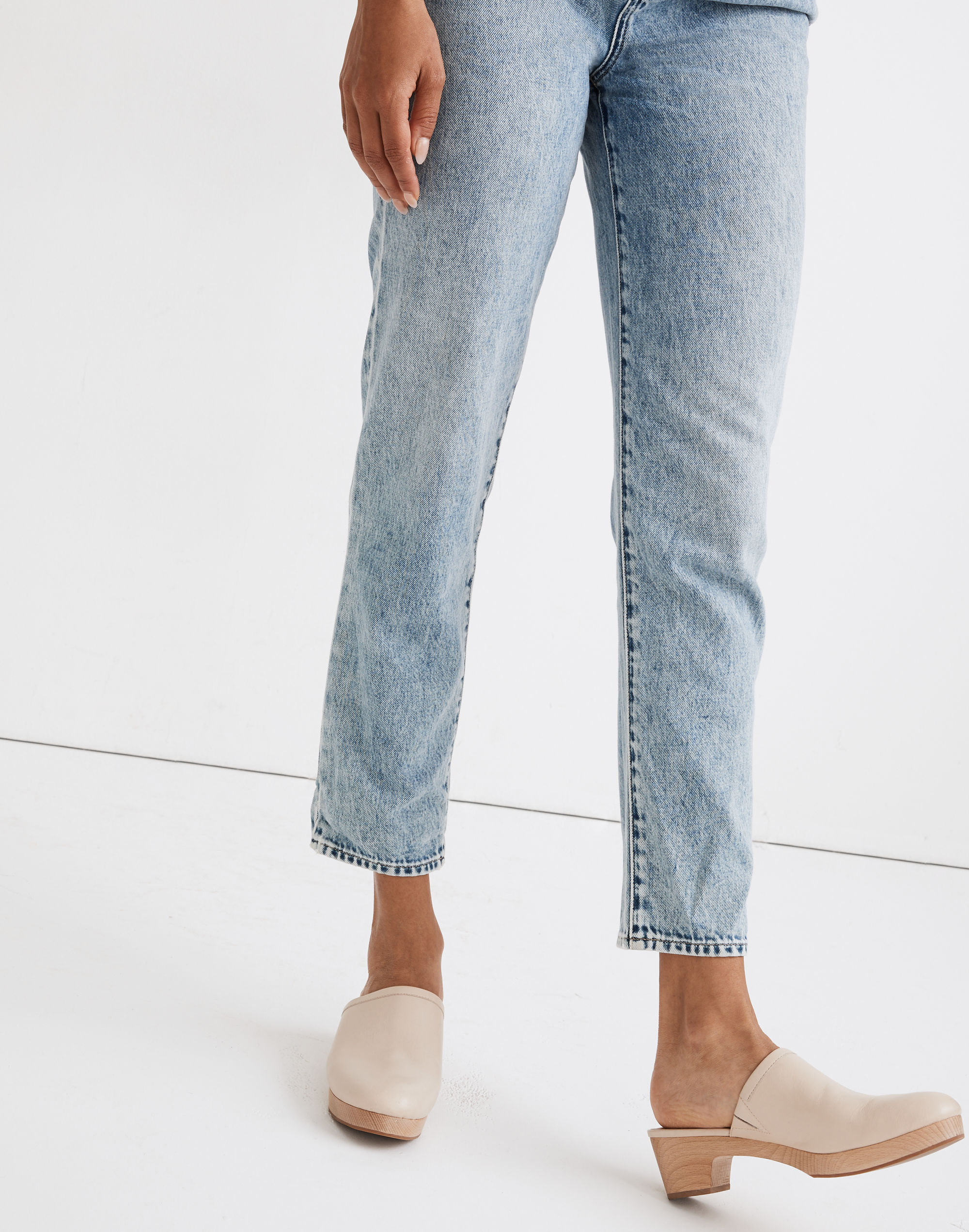 The Ruby Clog in Leather