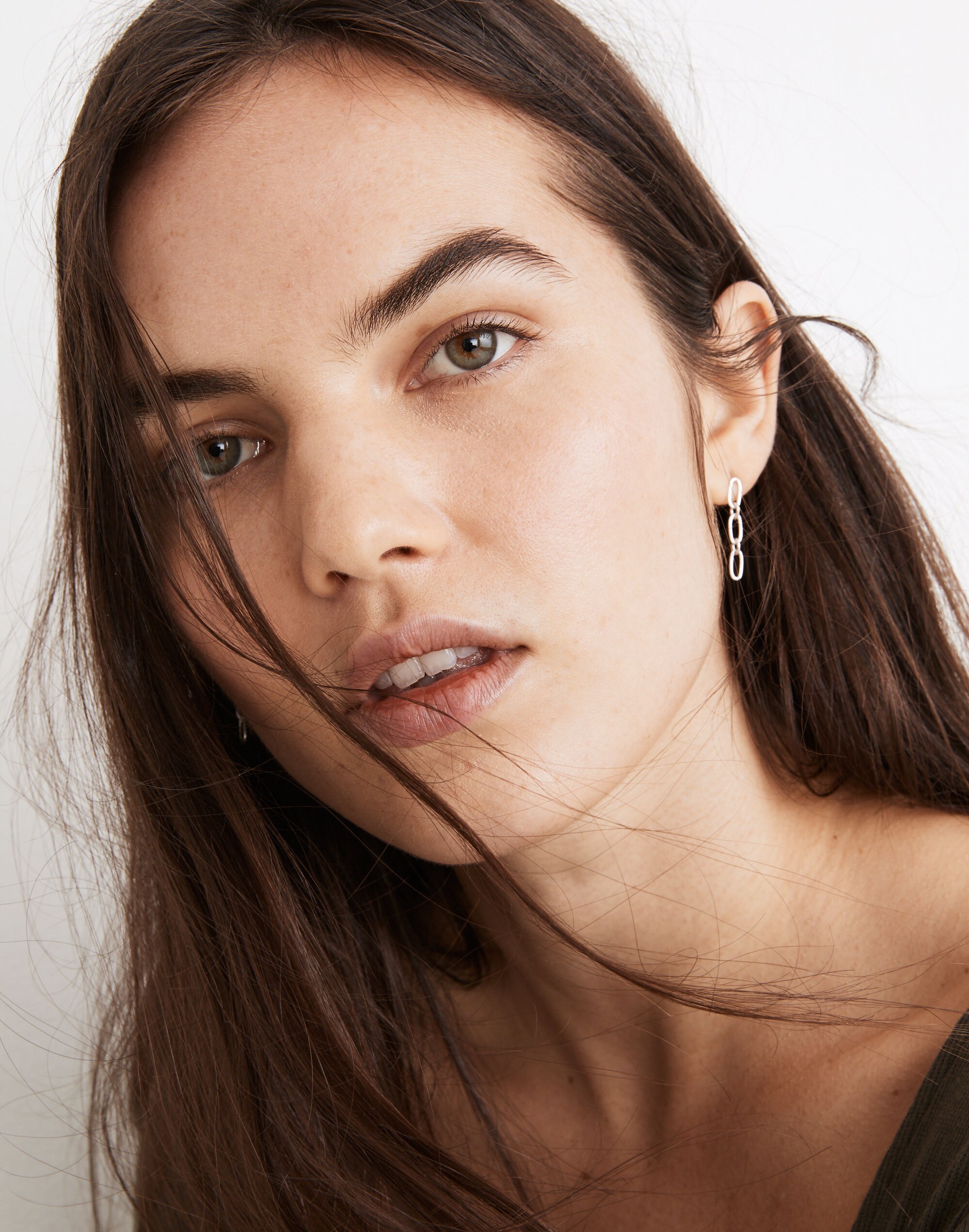 Paperclip Chain Earrings