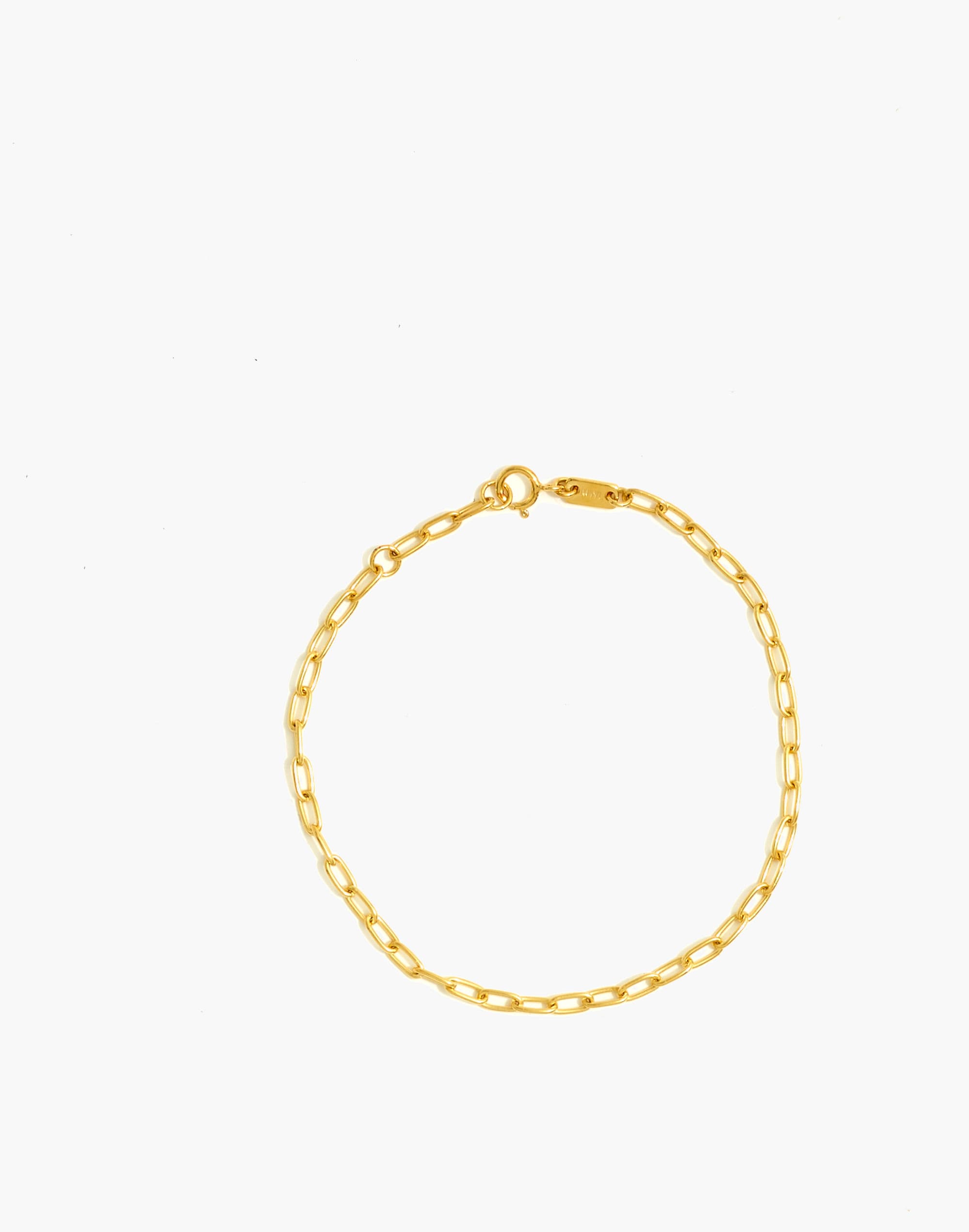 Delicate Collection Demi-Fine Paperclip Chain Bracelet