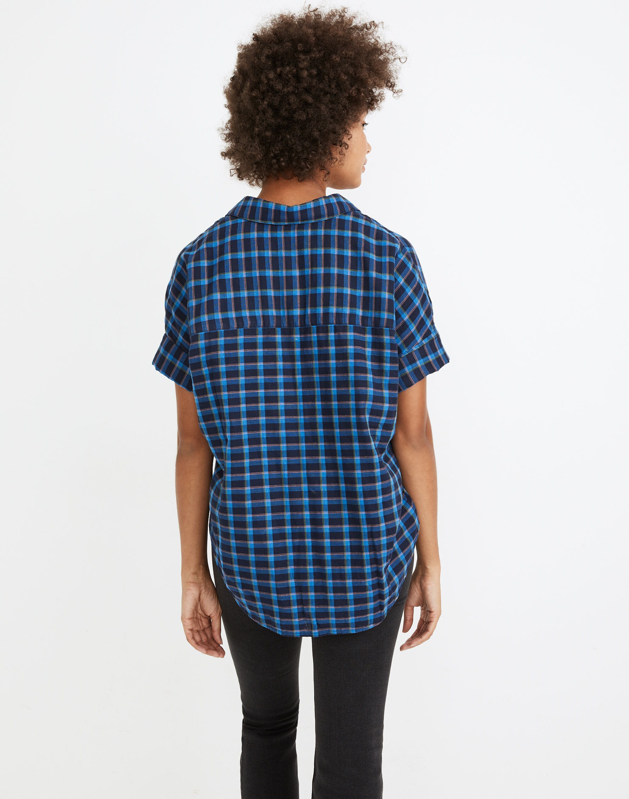 Double-Faced Park Popover Shirt in Plaid