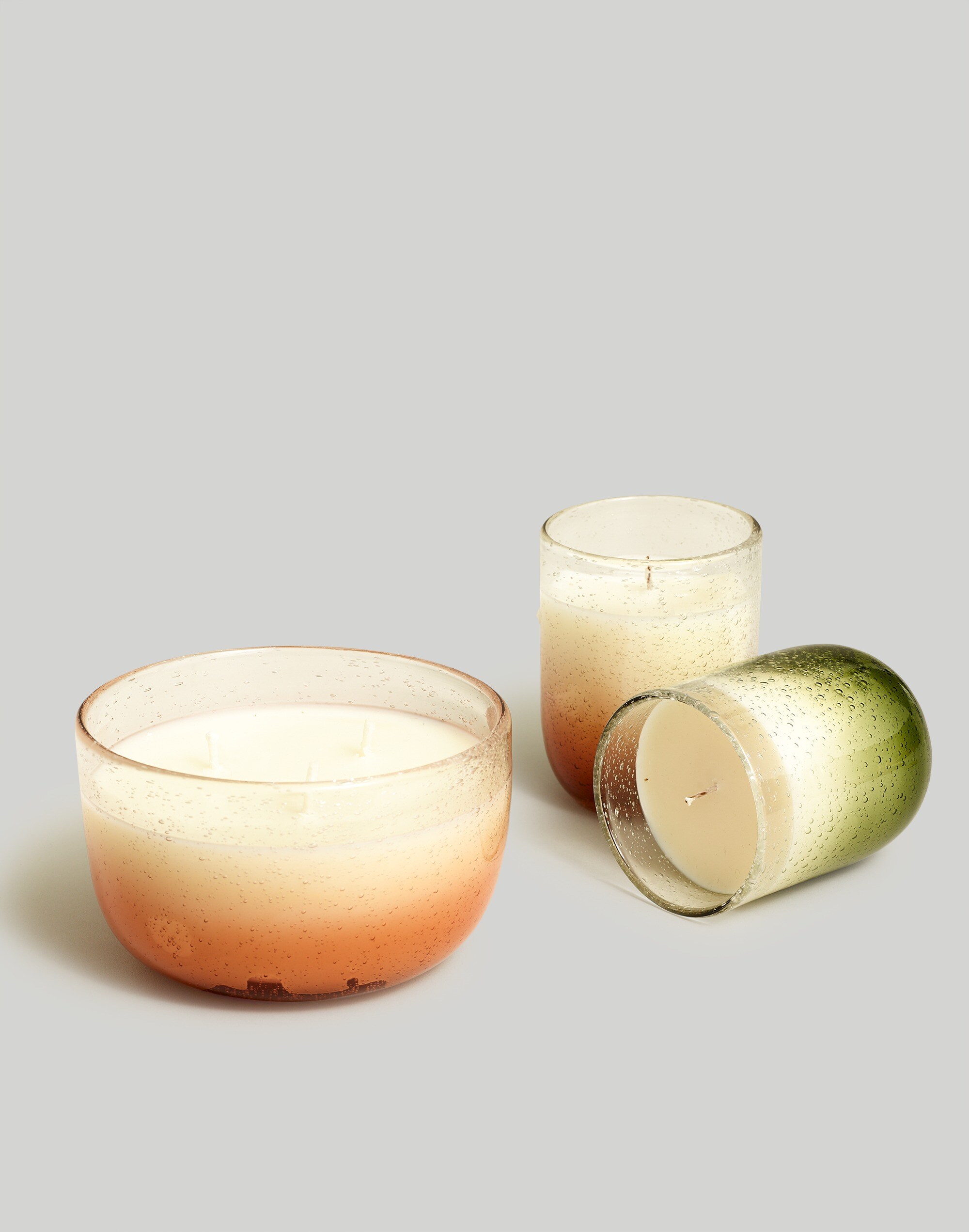 Small Bubble Glass Candle