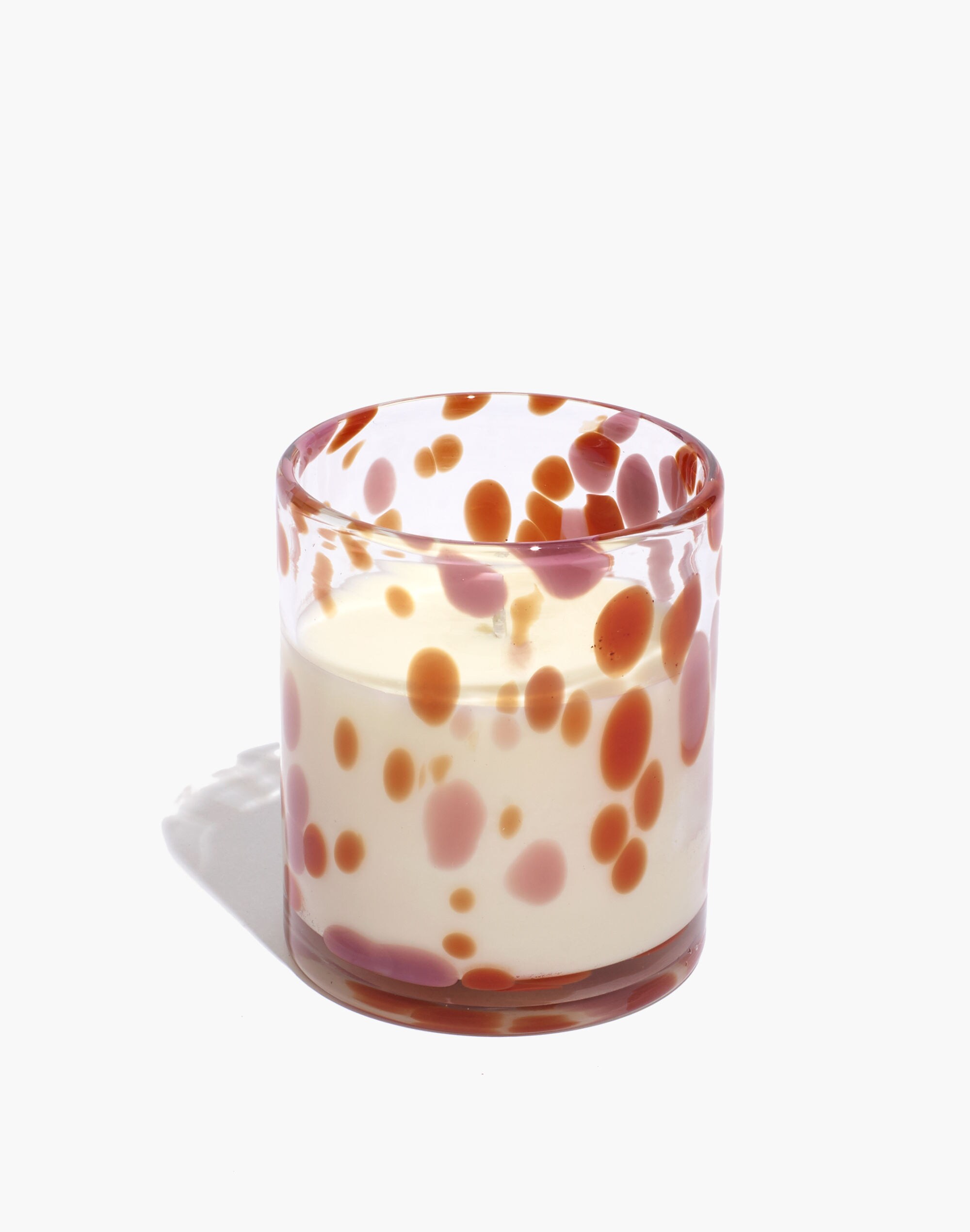 Spotted Glass Candle