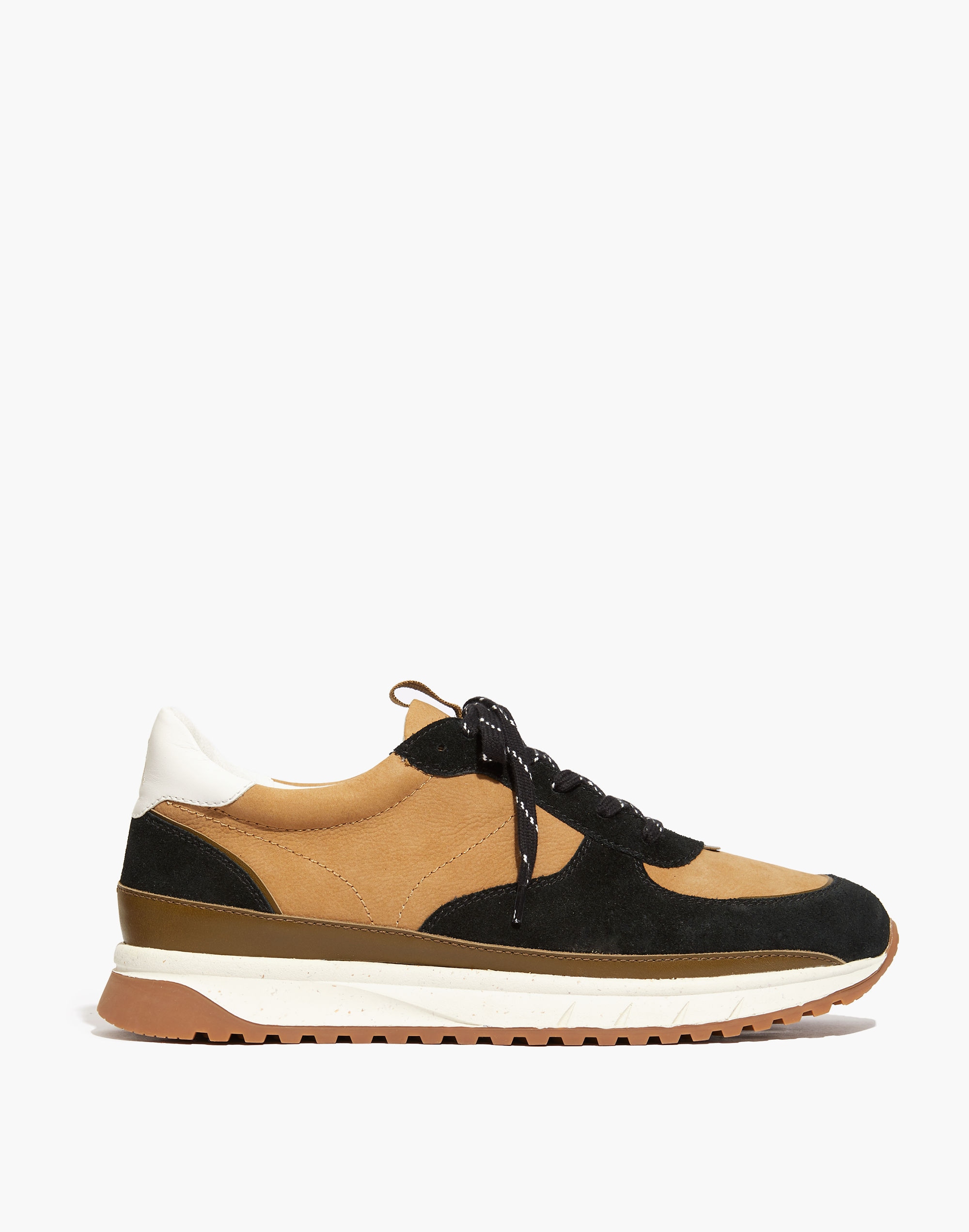 Kickoff Trainer Sneakers in Leather and Suede