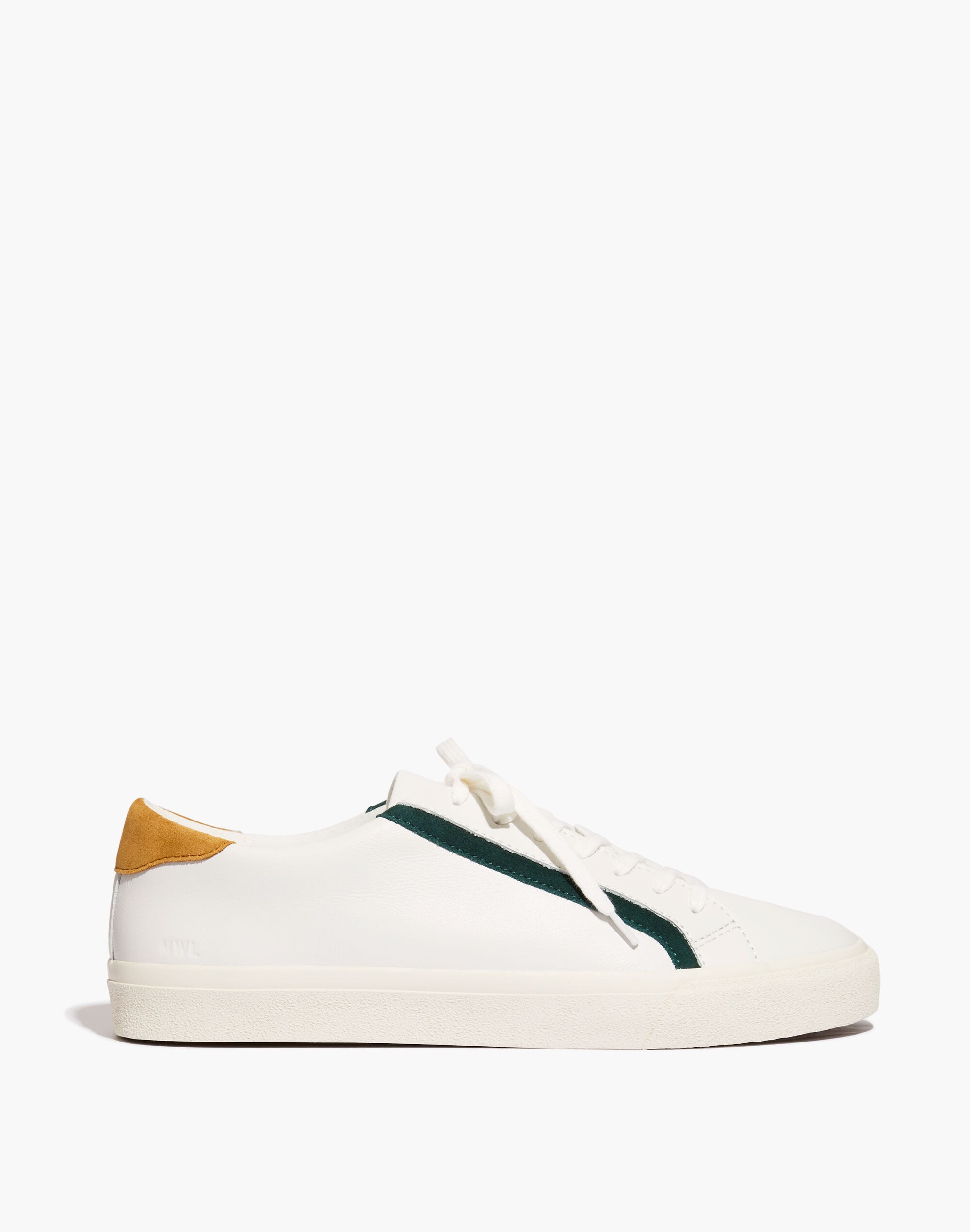 Sidewalk Low-Top Sneakers in Colorblock Leather