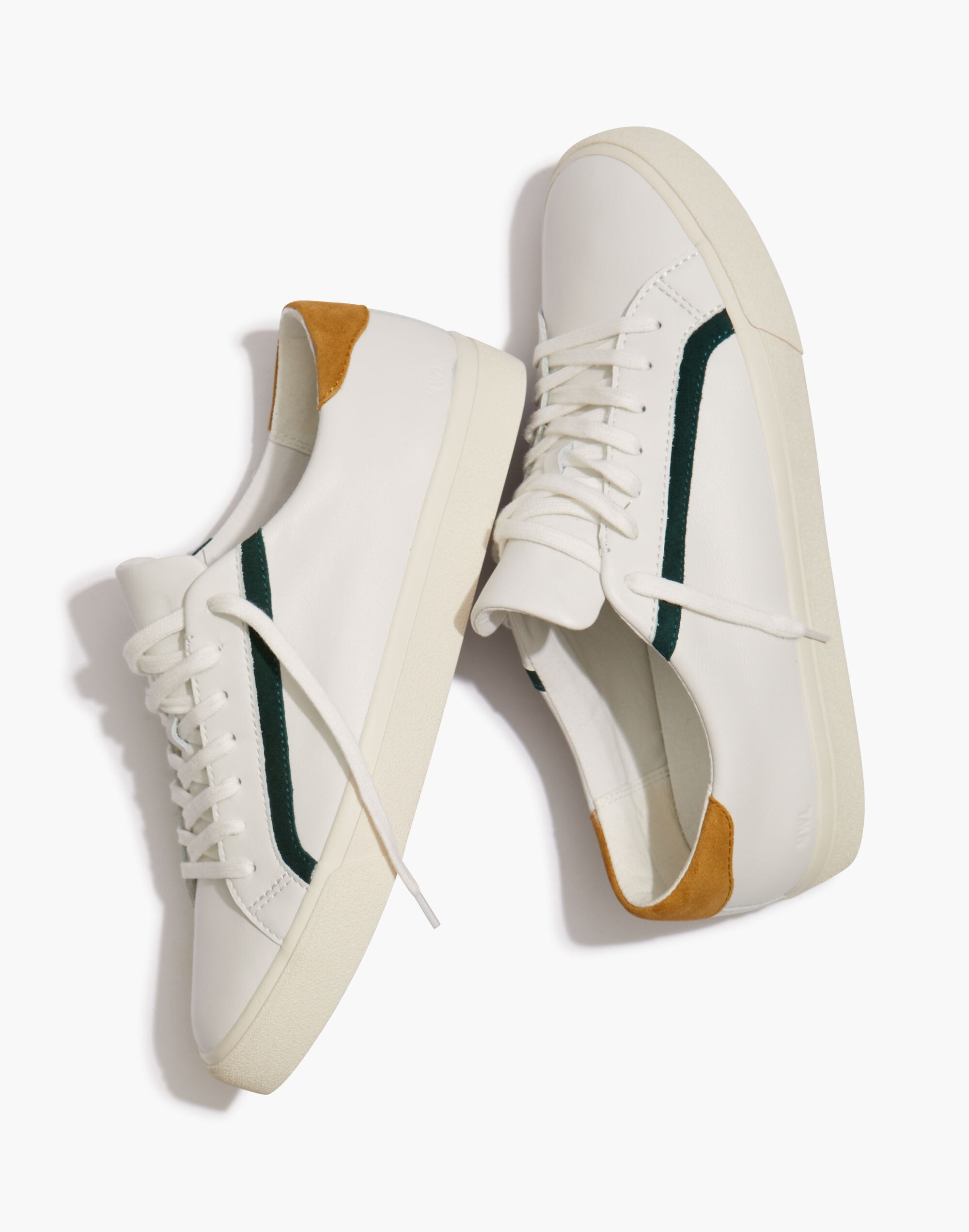 Sidewalk Low-Top Sneakers in Colorblock Leather