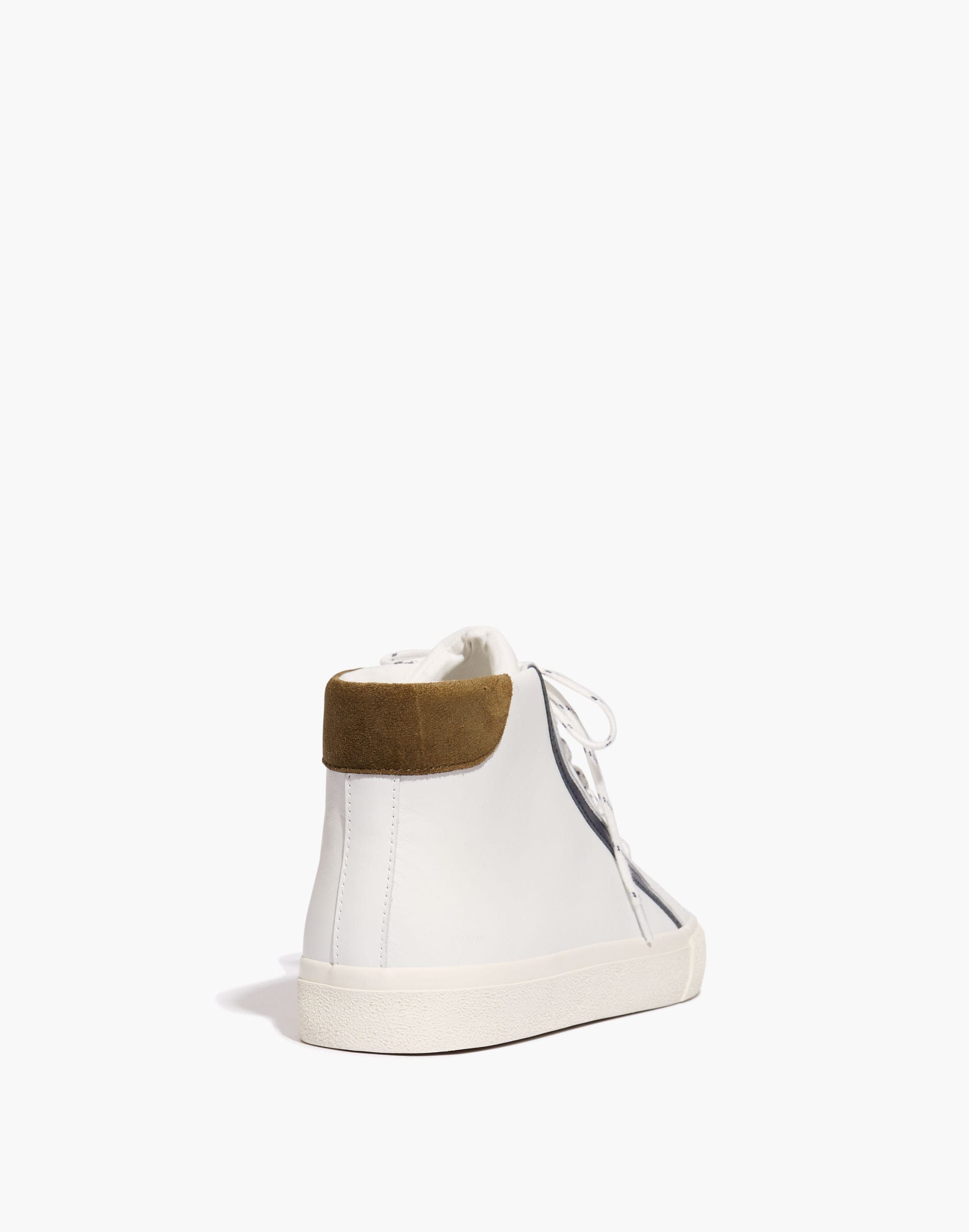 Sidewalk High-Top Sneakers in Colorblock Leather