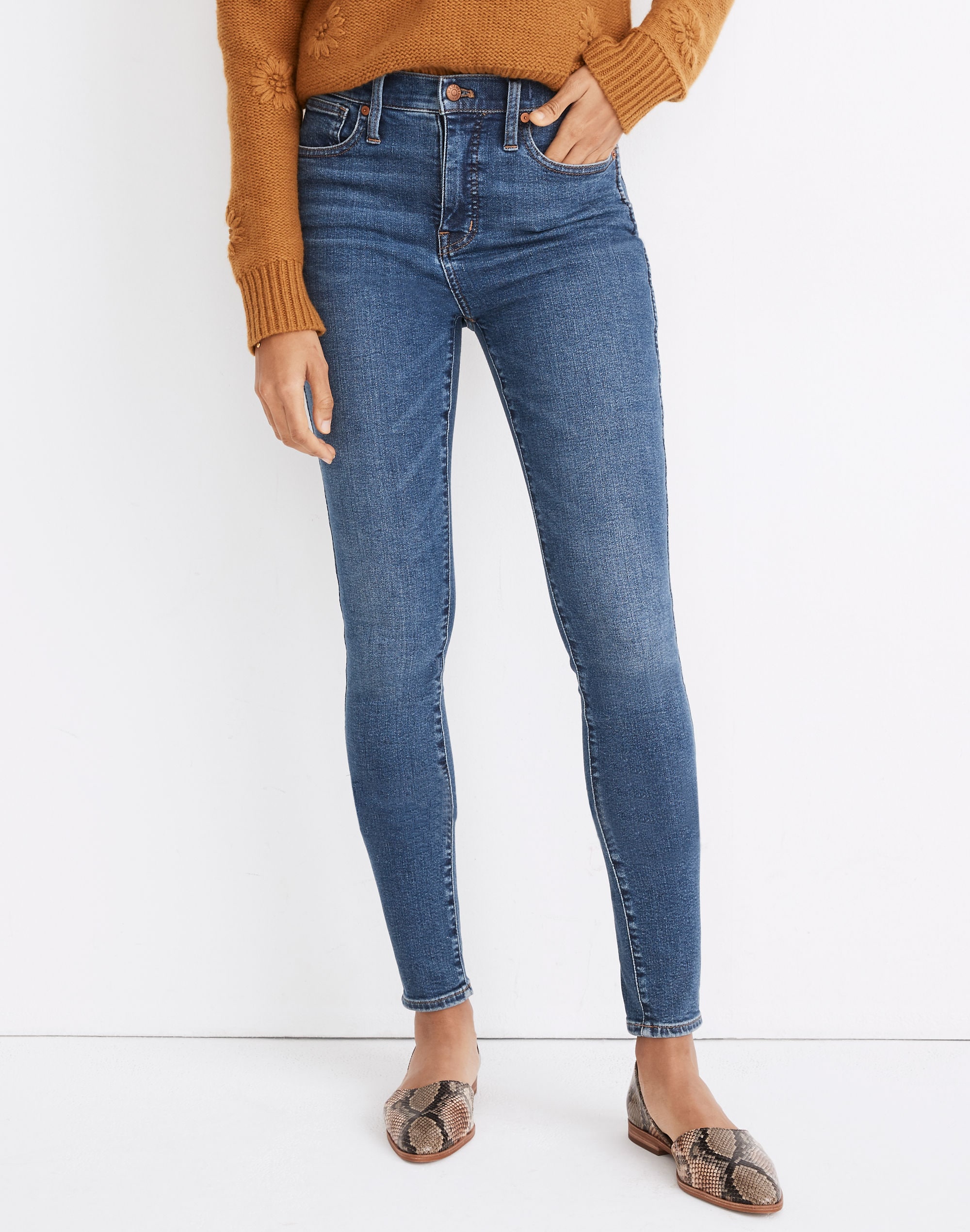 10" High-Rise Skinny Jeans in Wendover Wash: TENCEL&trade; Denim Edition