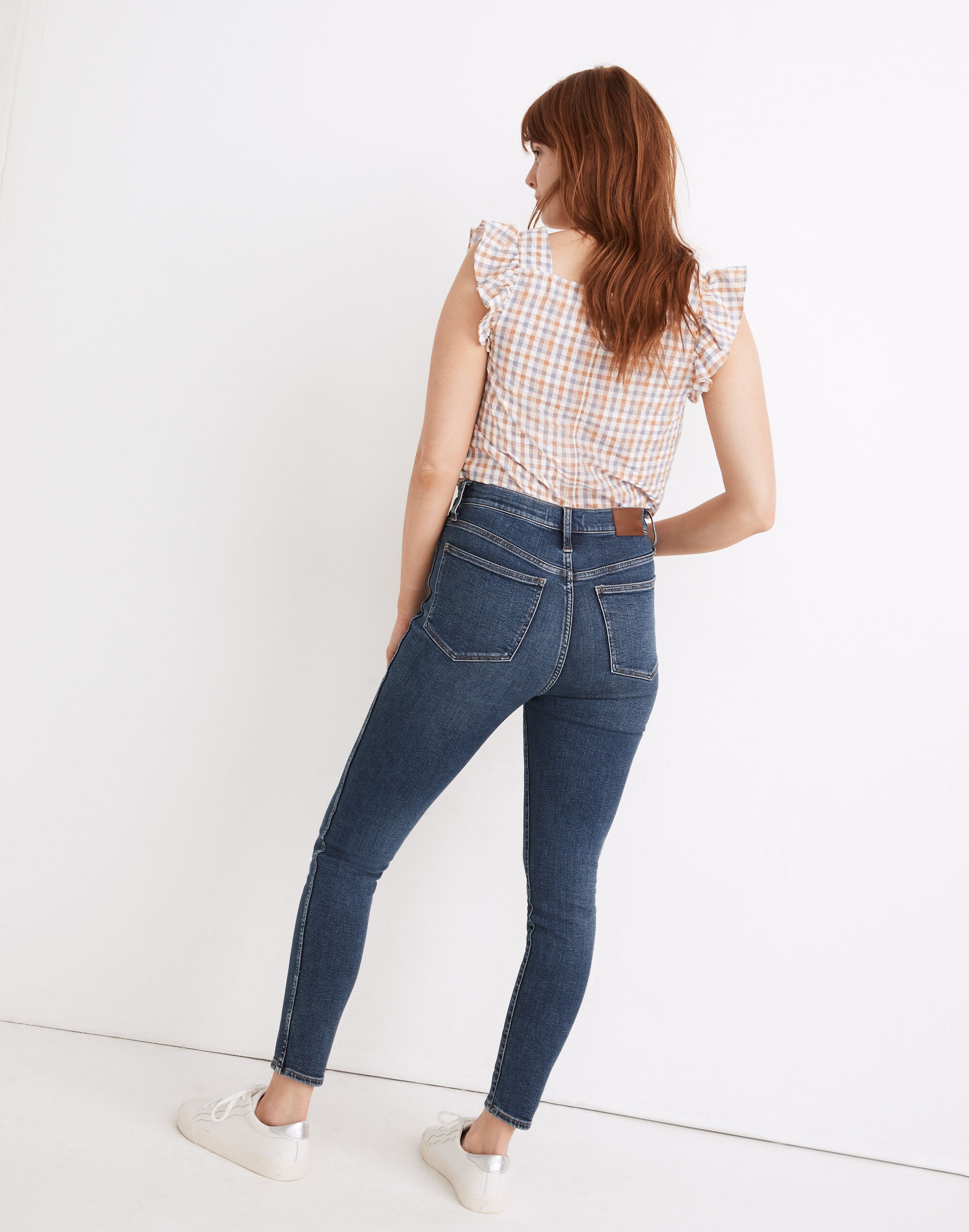Curvy High-Rise Skinny Jeans in Wendover Wash: TENCEL&trade; Denim Edition