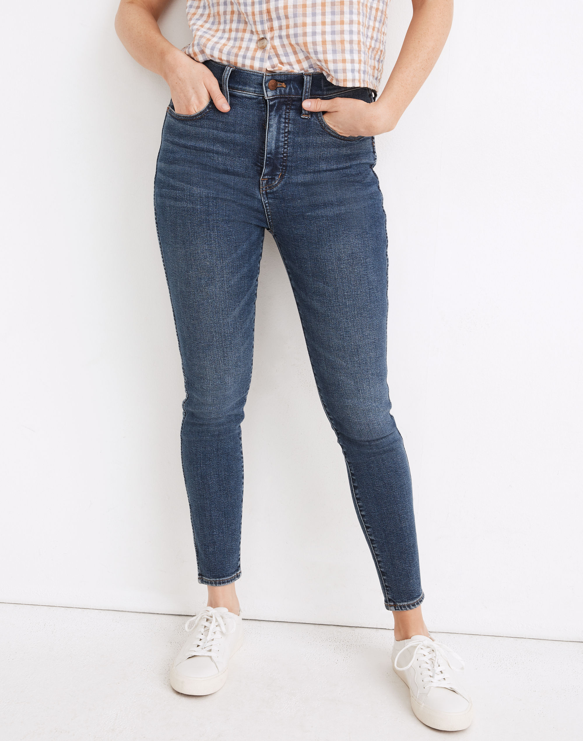 Curvy High-Rise Skinny Jeans in Wendover Wash: TENCEL&trade; Denim Edition