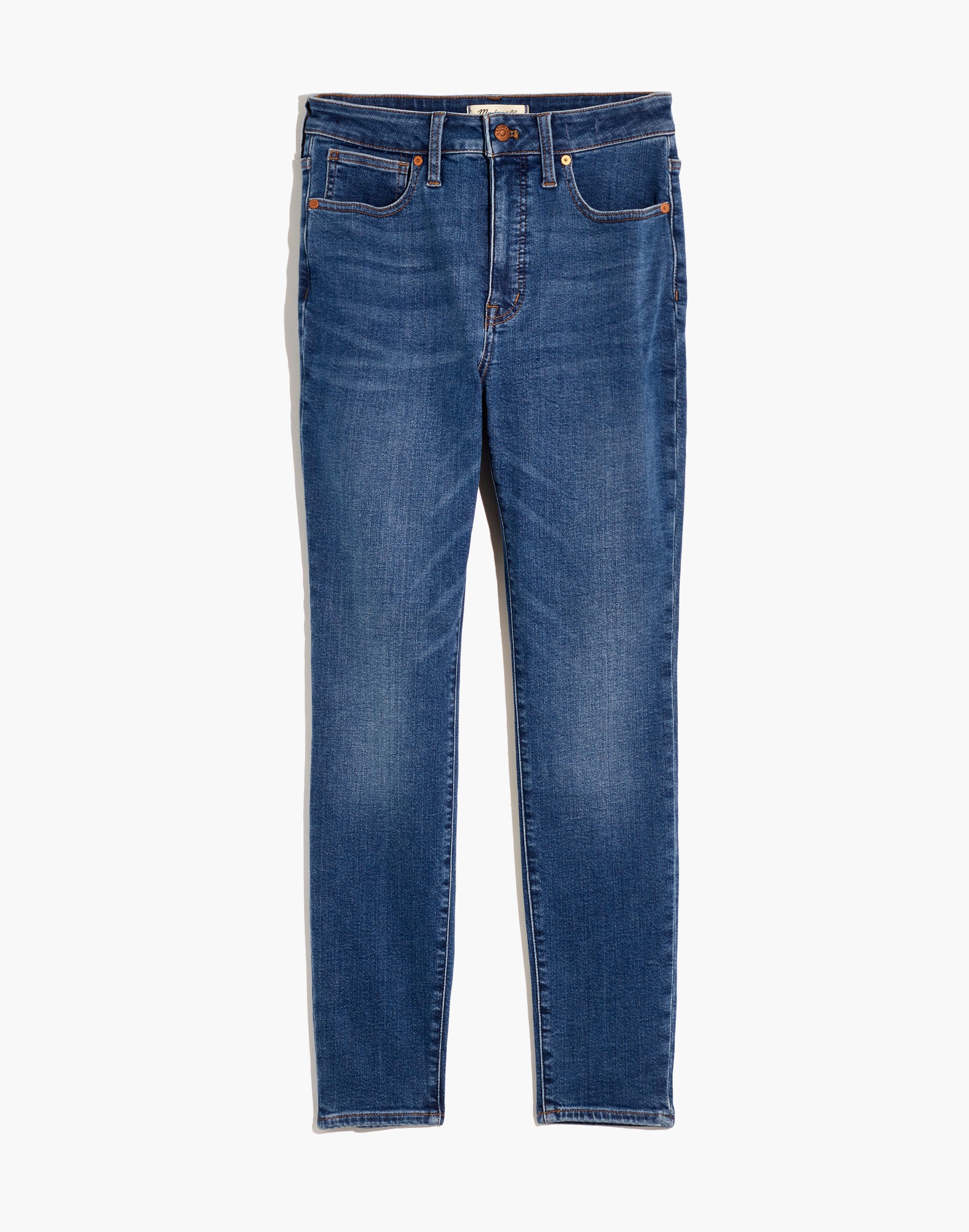 Tall Curvy High-Rise Skinny Jeans in Wendover Wash: TENCEL&trade; Denim Edition