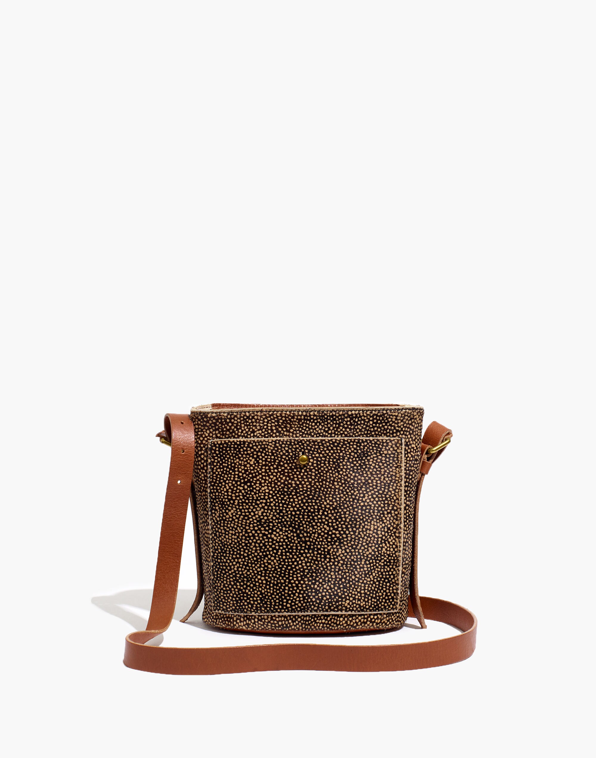 The Small Transport Bucket Bag: Spotted Calf Hair Edition