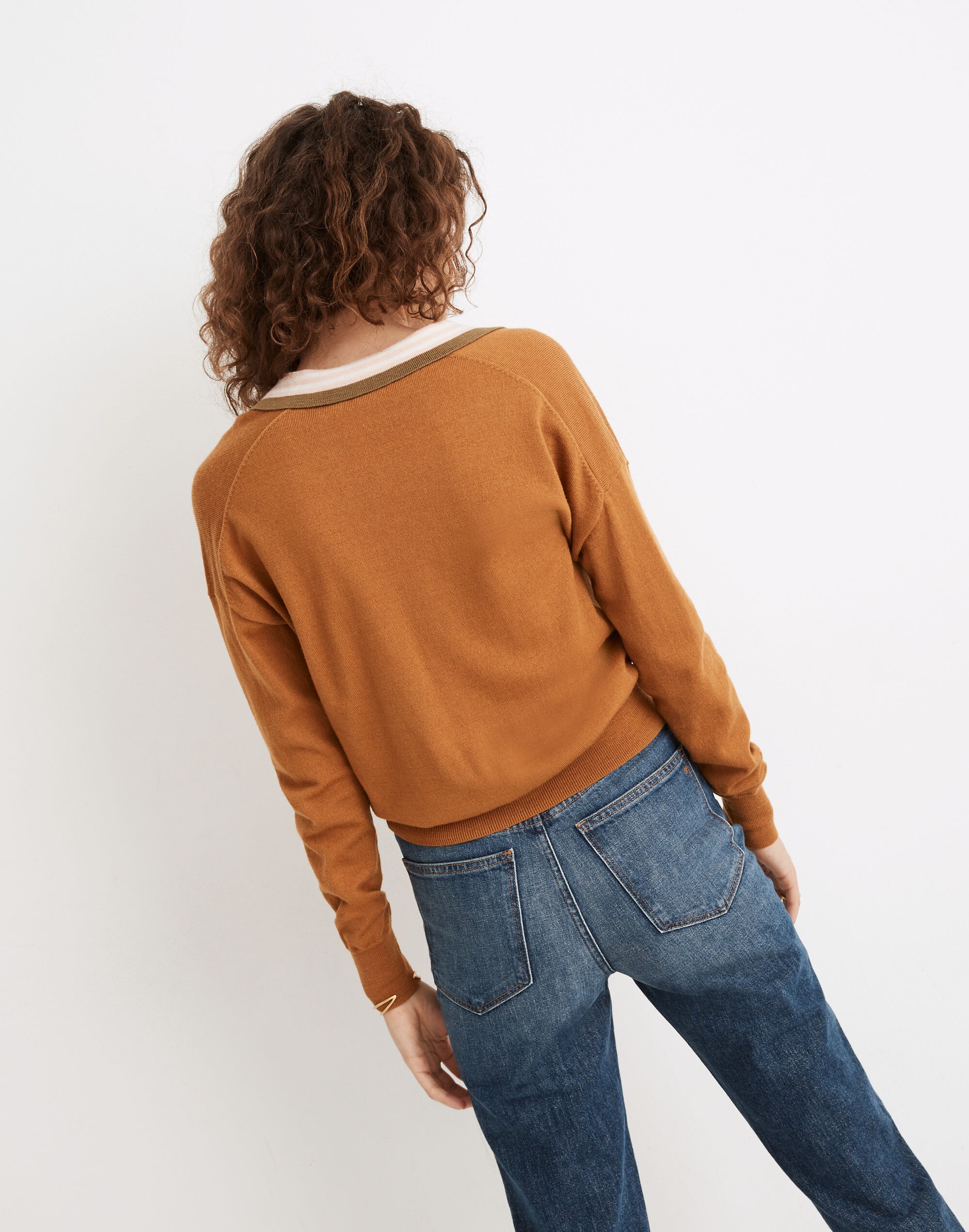 Colorblock Polo Sweater