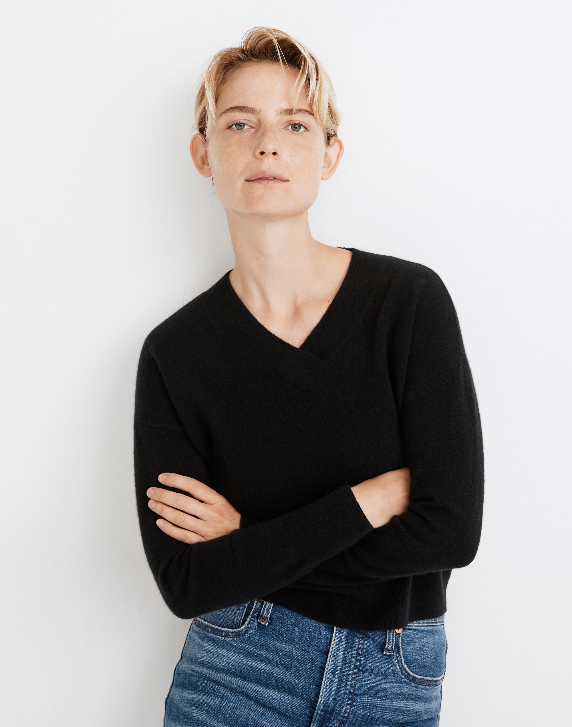 cashmere v-neck sweater