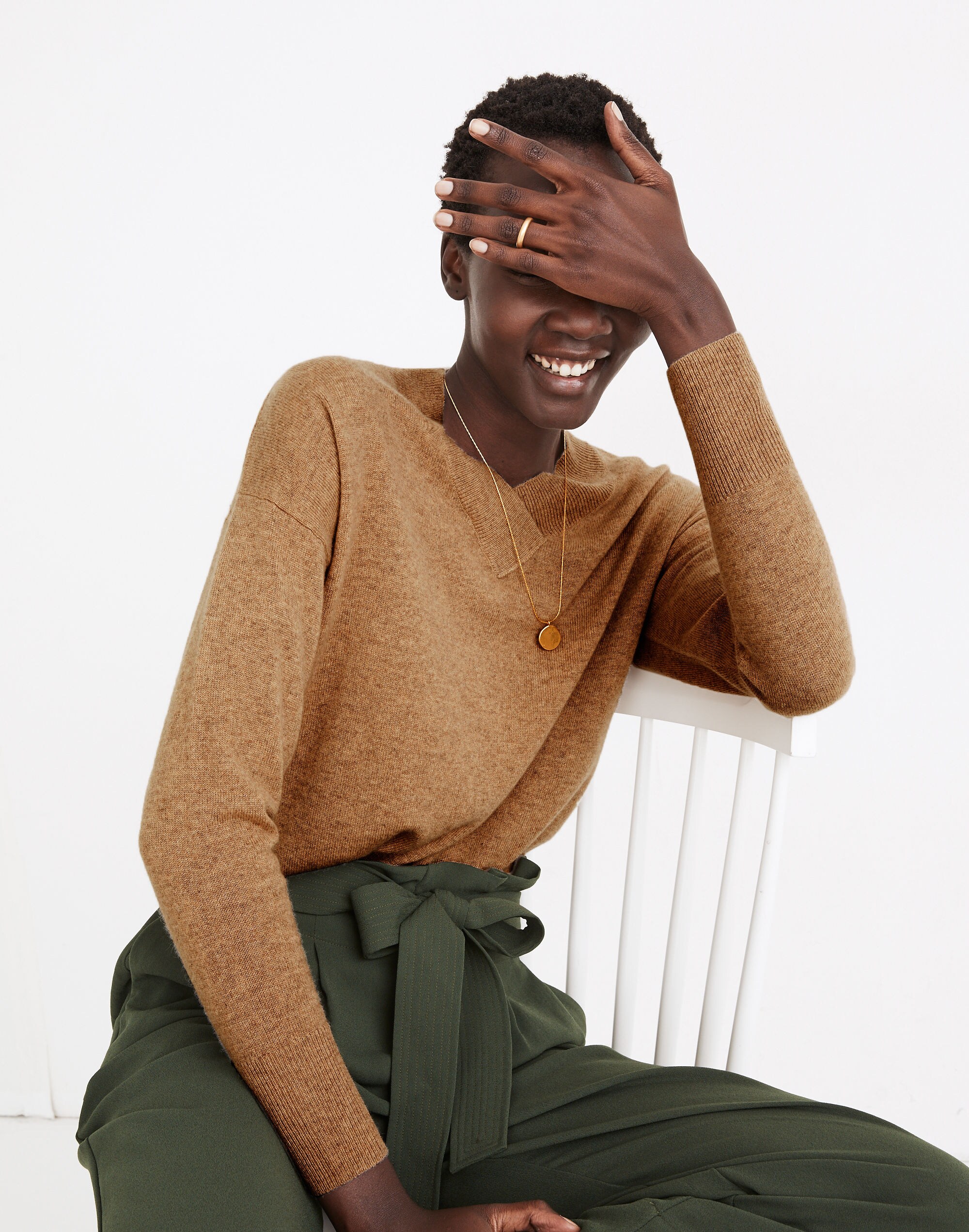 Women's Cashmere V-Neck Sweater | Madewell