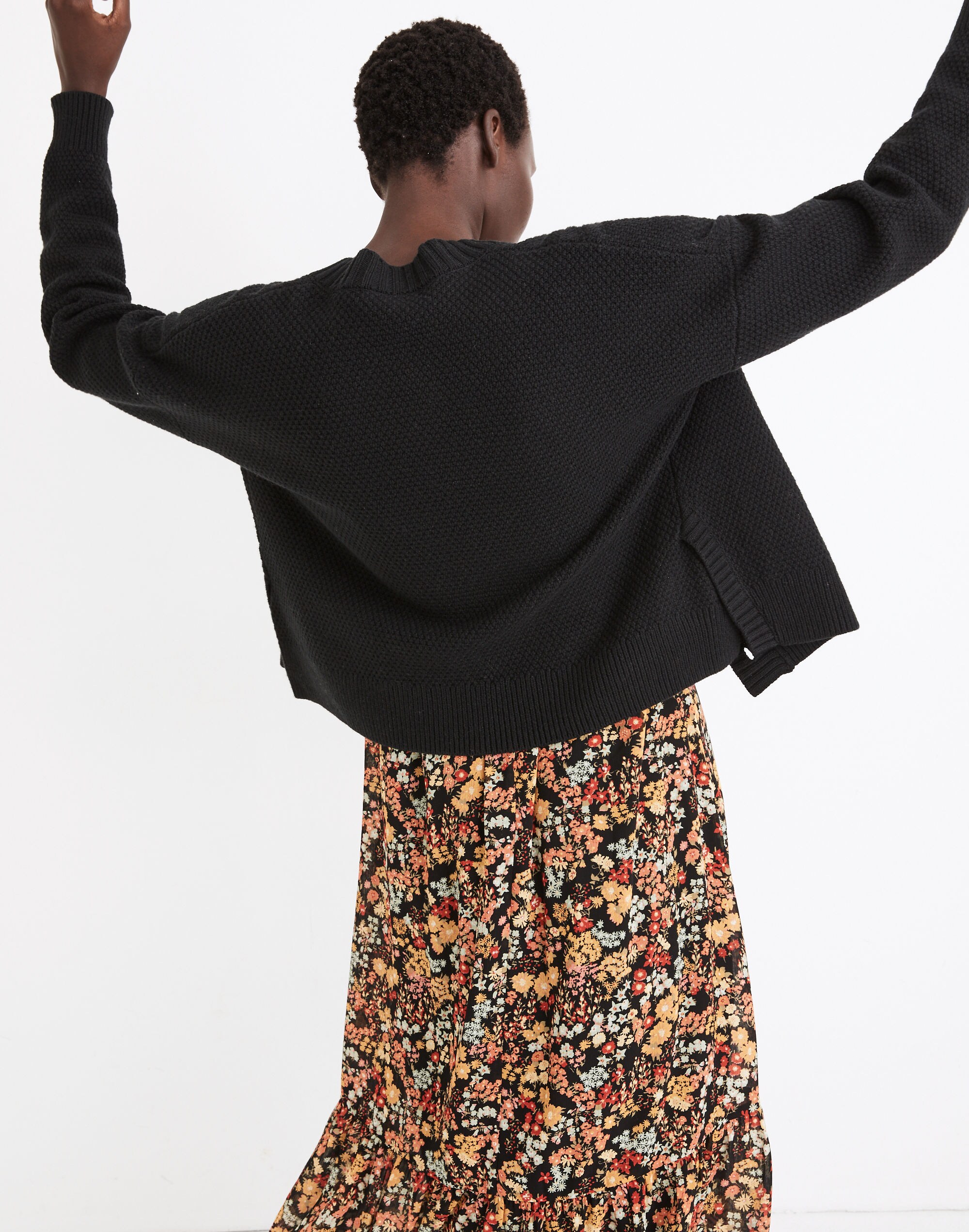 Colvin Cardigan Sweater in Cotton-Merino Yarn