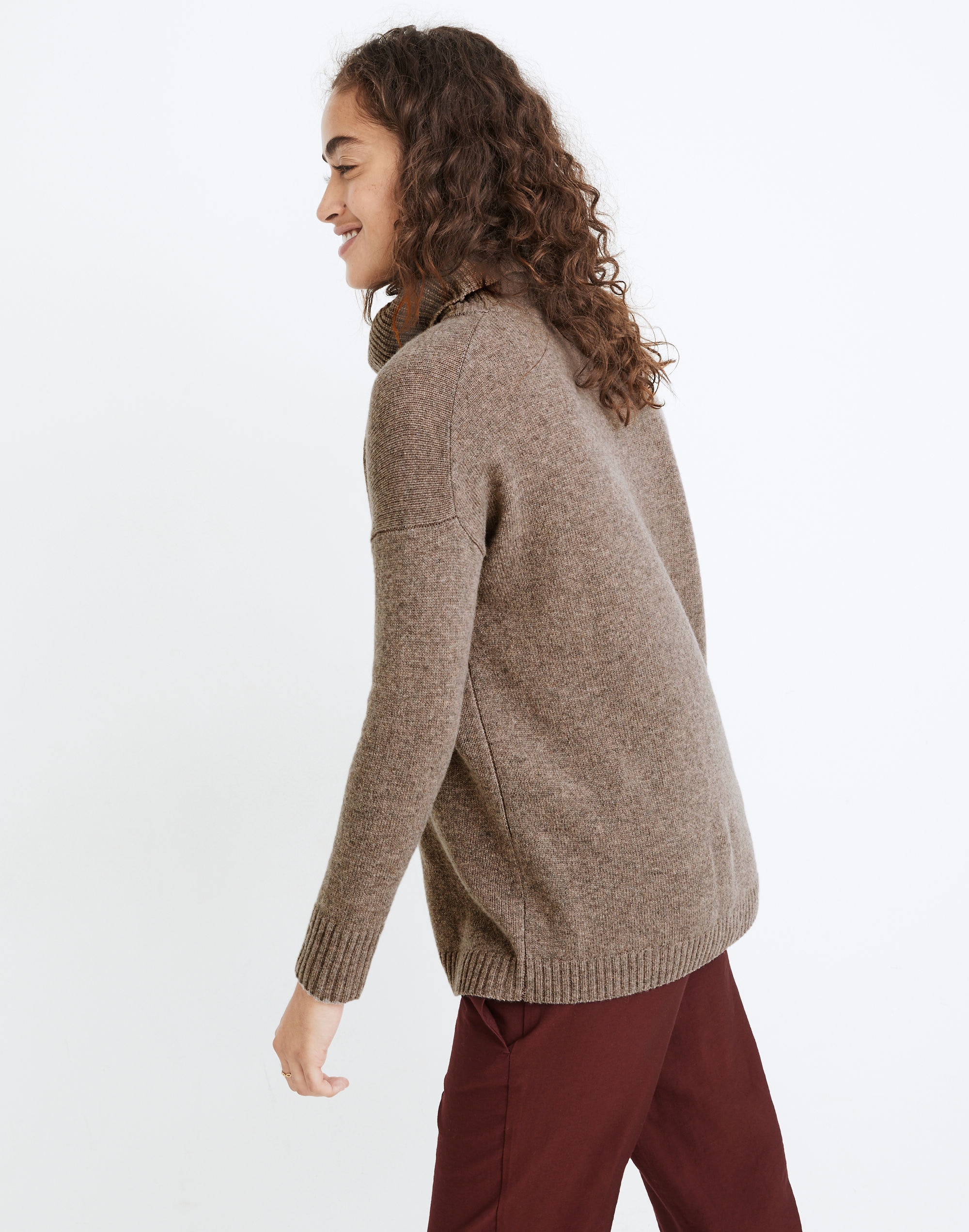 (Re)sourced Cashmere Turtleneck Tunic Sweater