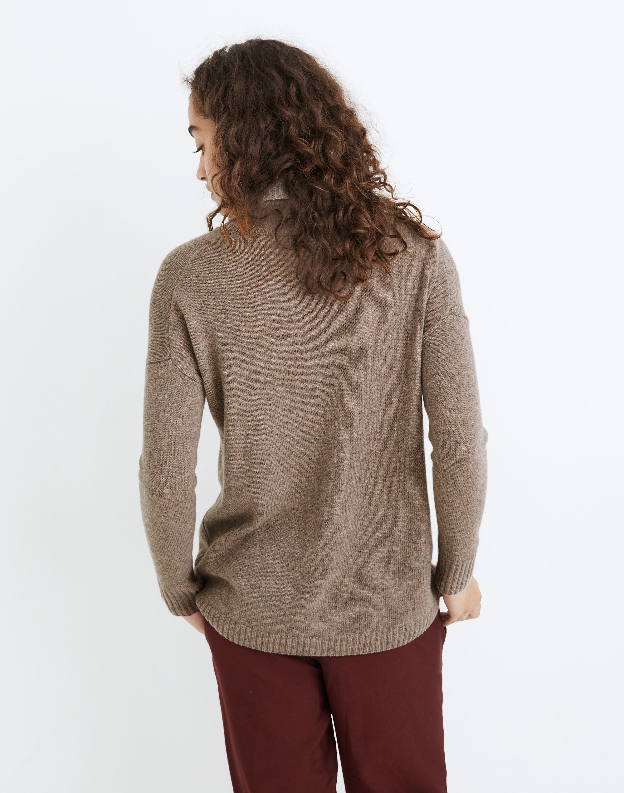 (Re)sourced Cashmere Turtleneck Tunic Sweater