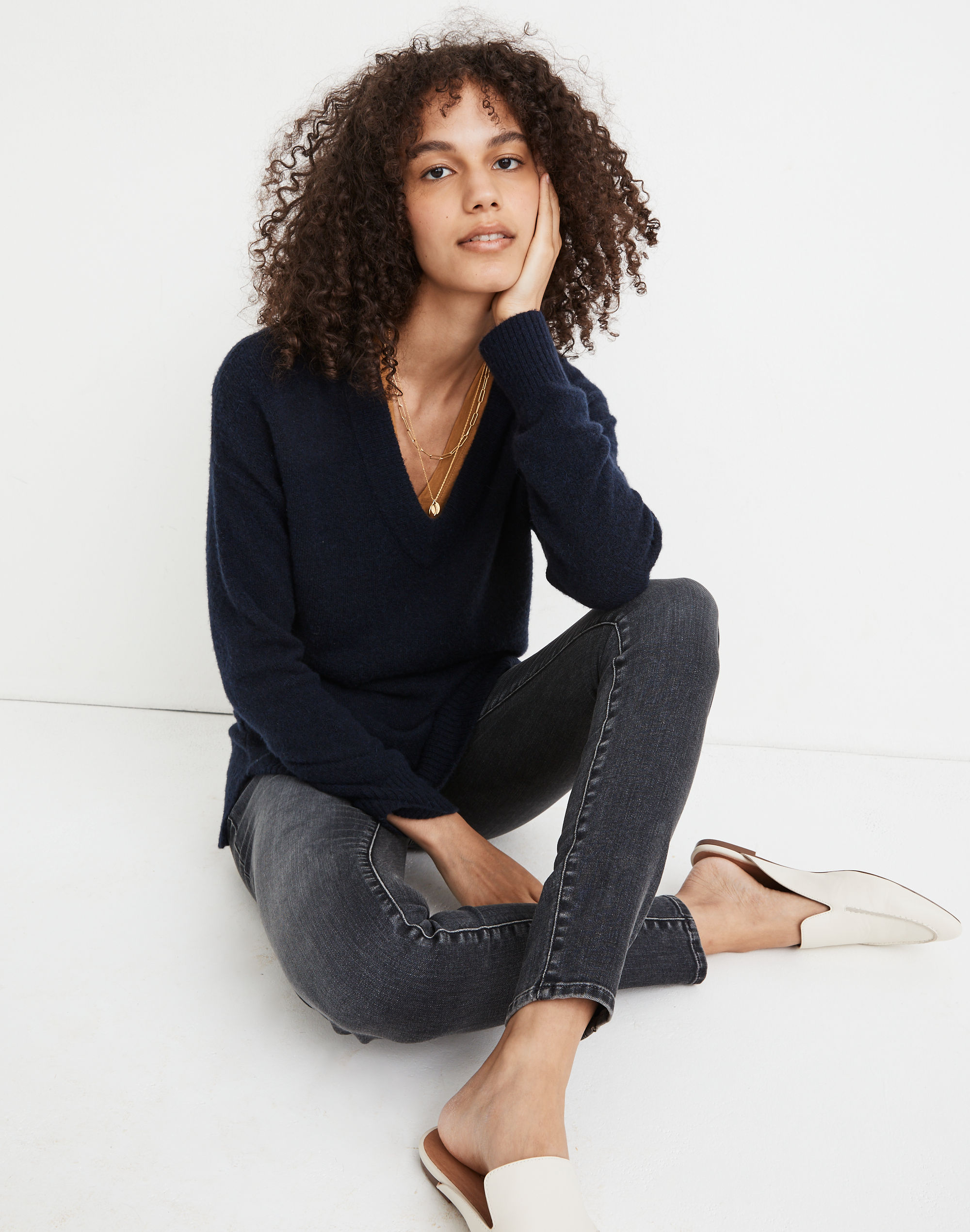 Bartlett V-Neck Pullover Sweater in Coziest Yarn
