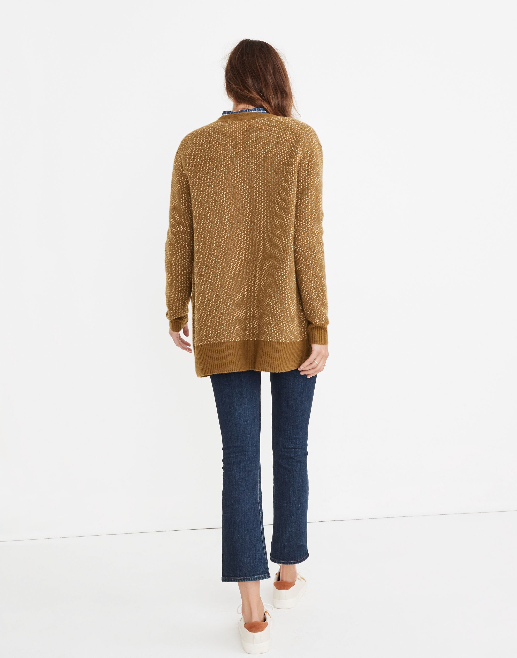 Bird's Eye Maysfield Cardigan Sweater in Coziest Yarn