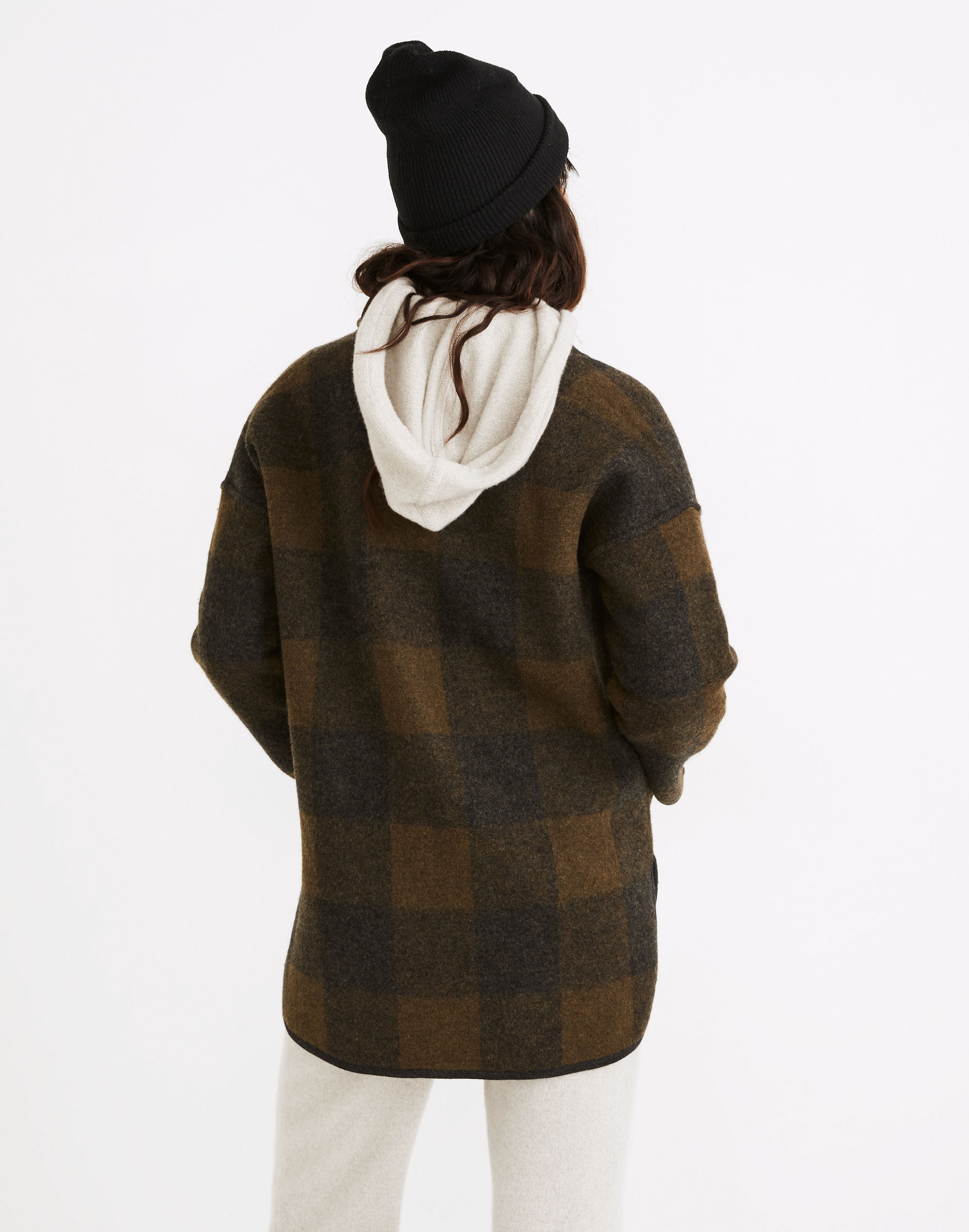 Buffalo Check Sweater Coat
