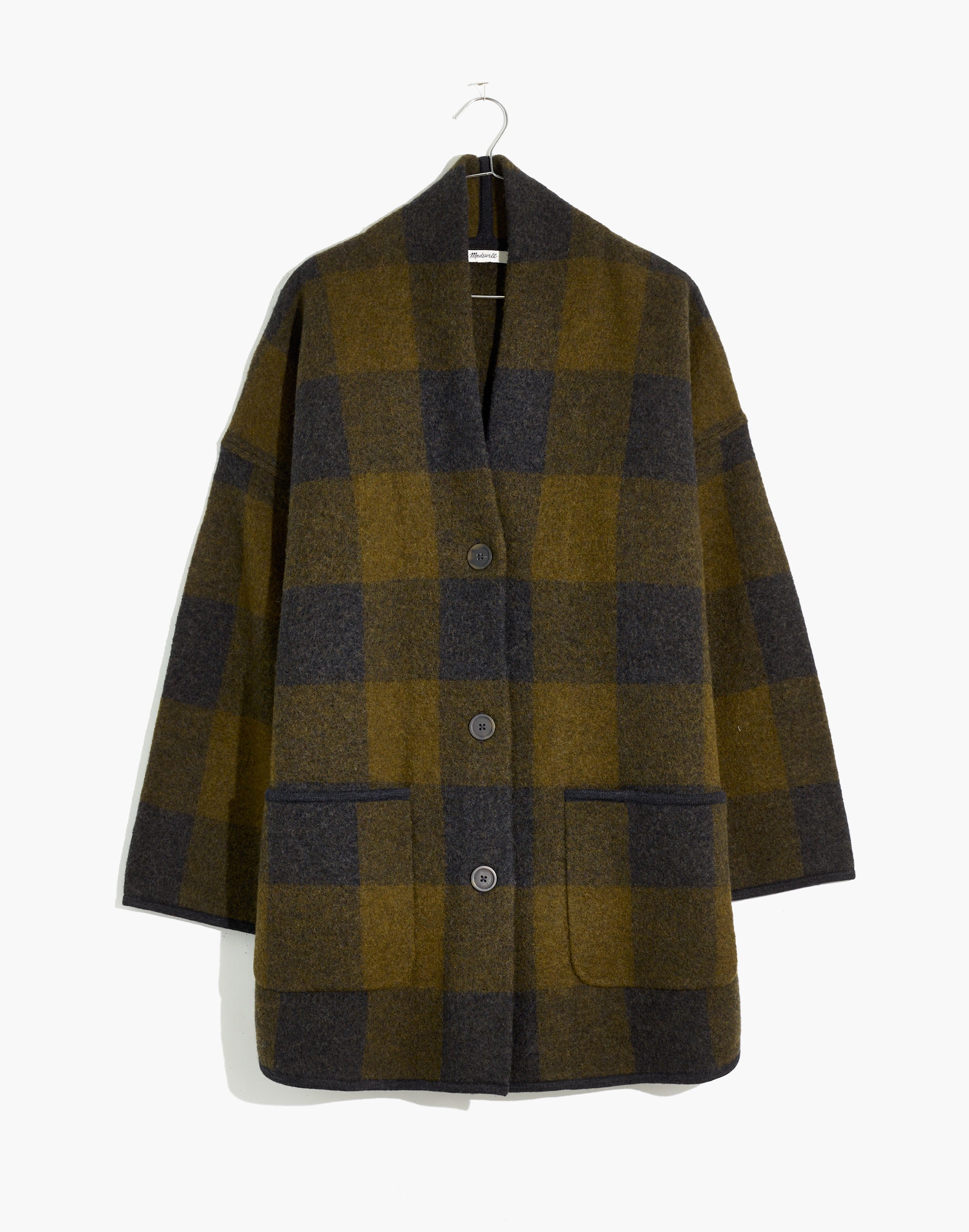 Buffalo Check Sweater Coat