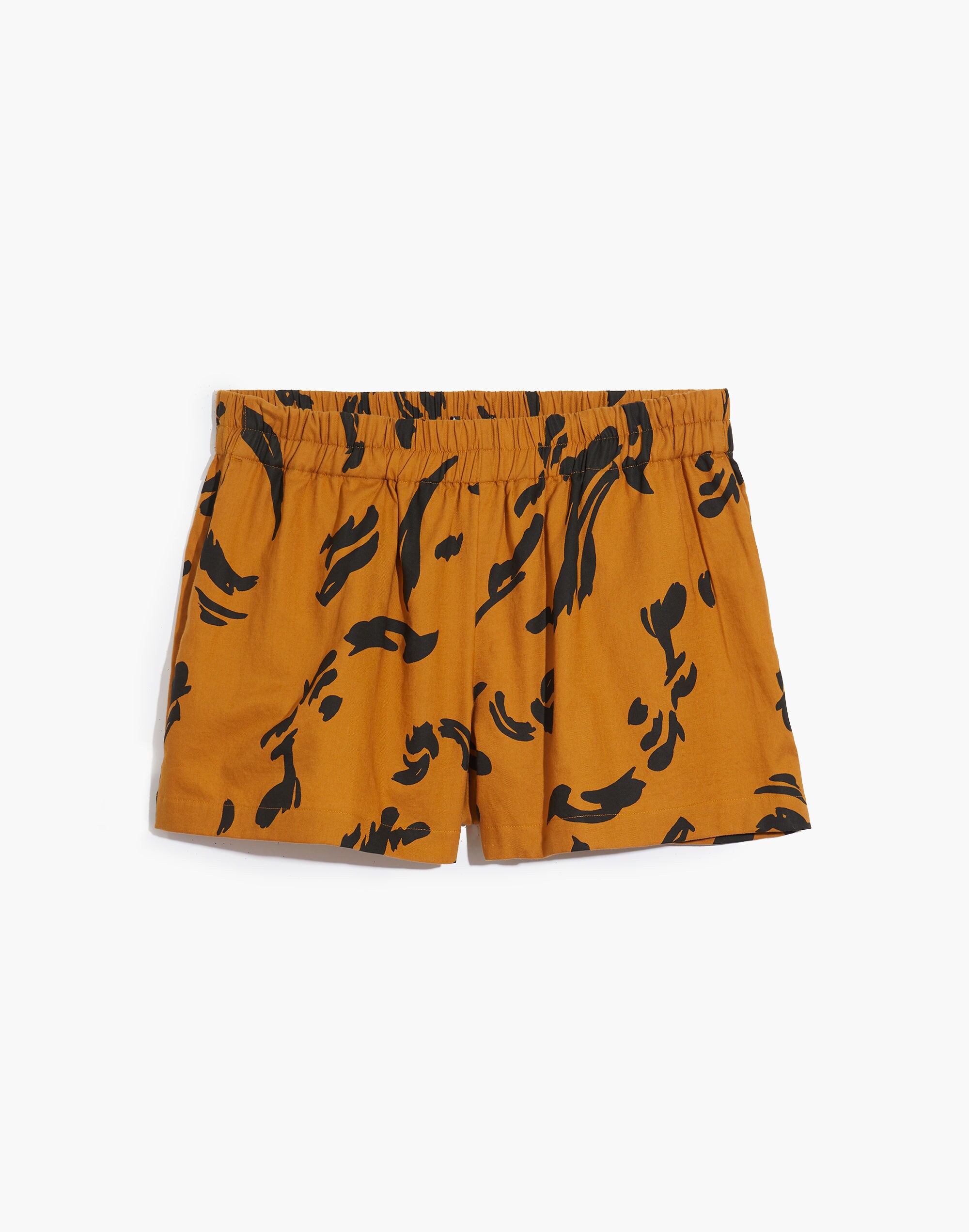 Oversized Pajama Shorts in Abstract Tiger