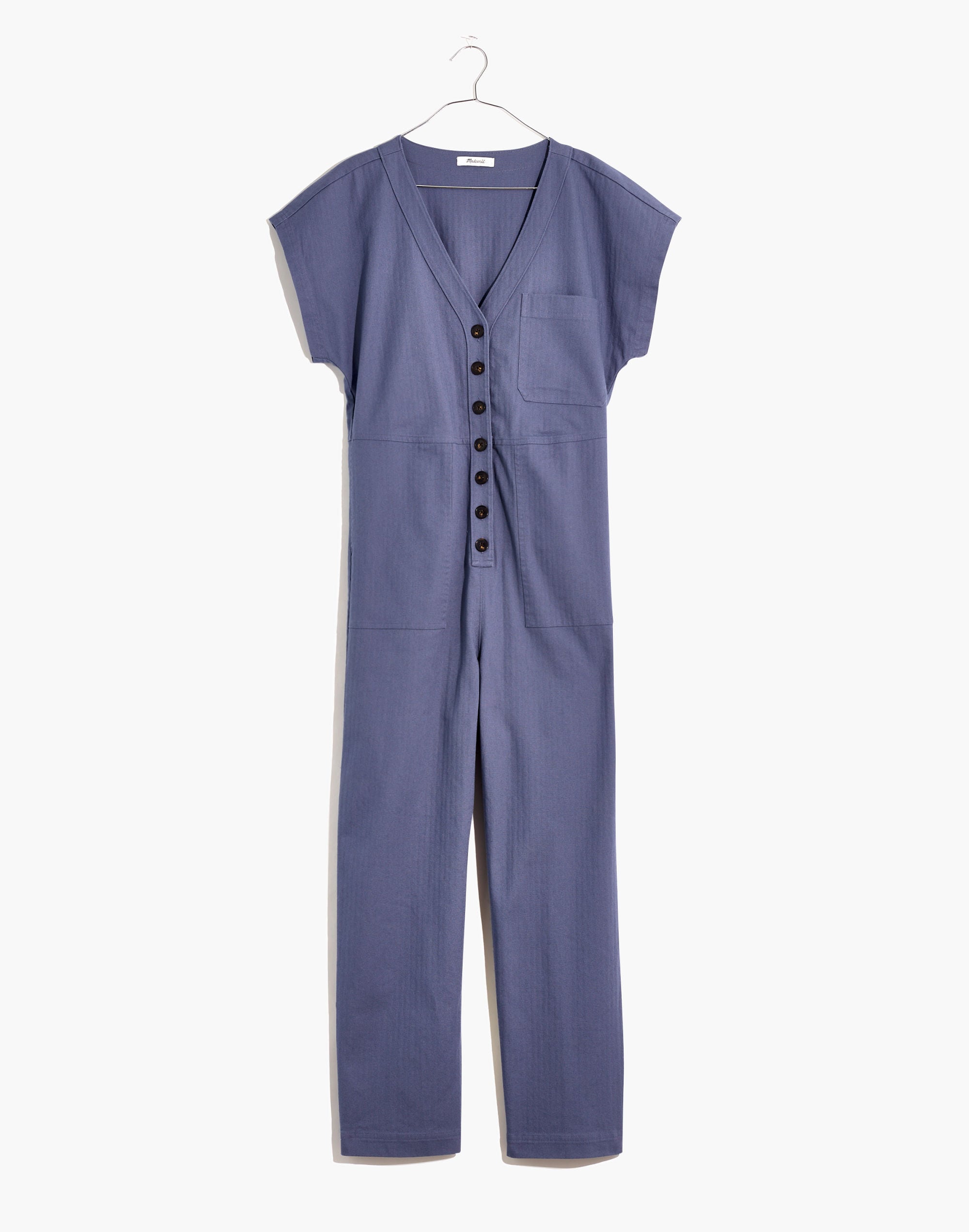 Petite Cap-Sleeve Jumpsuit