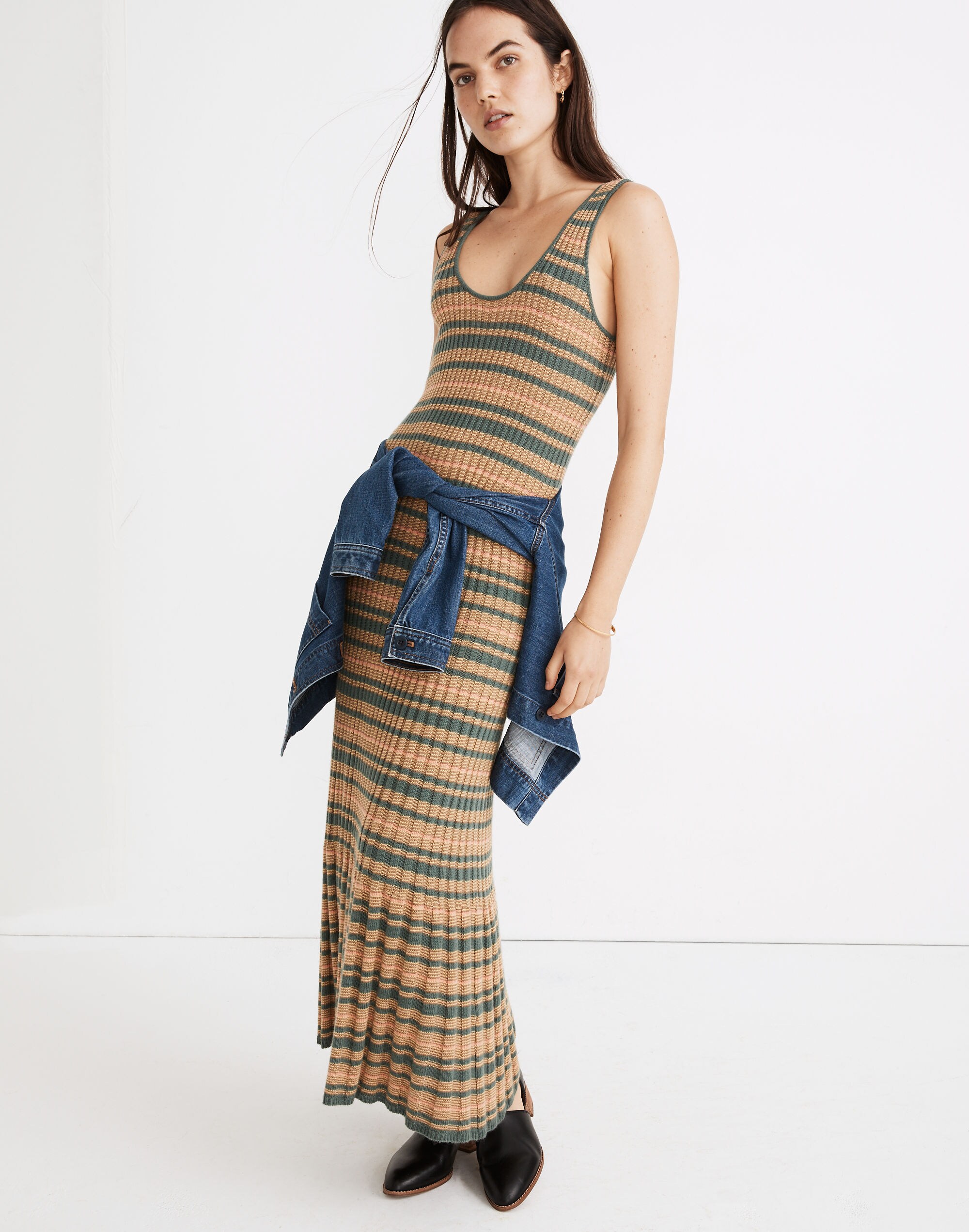 Striped Tank Sweater Dress