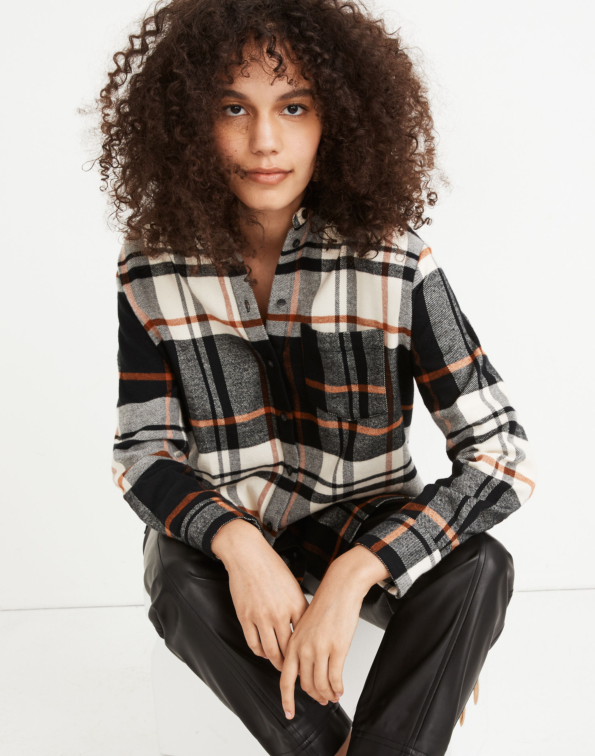 Oversized Ex-Boyfriend Shirt in Bromley Plaid