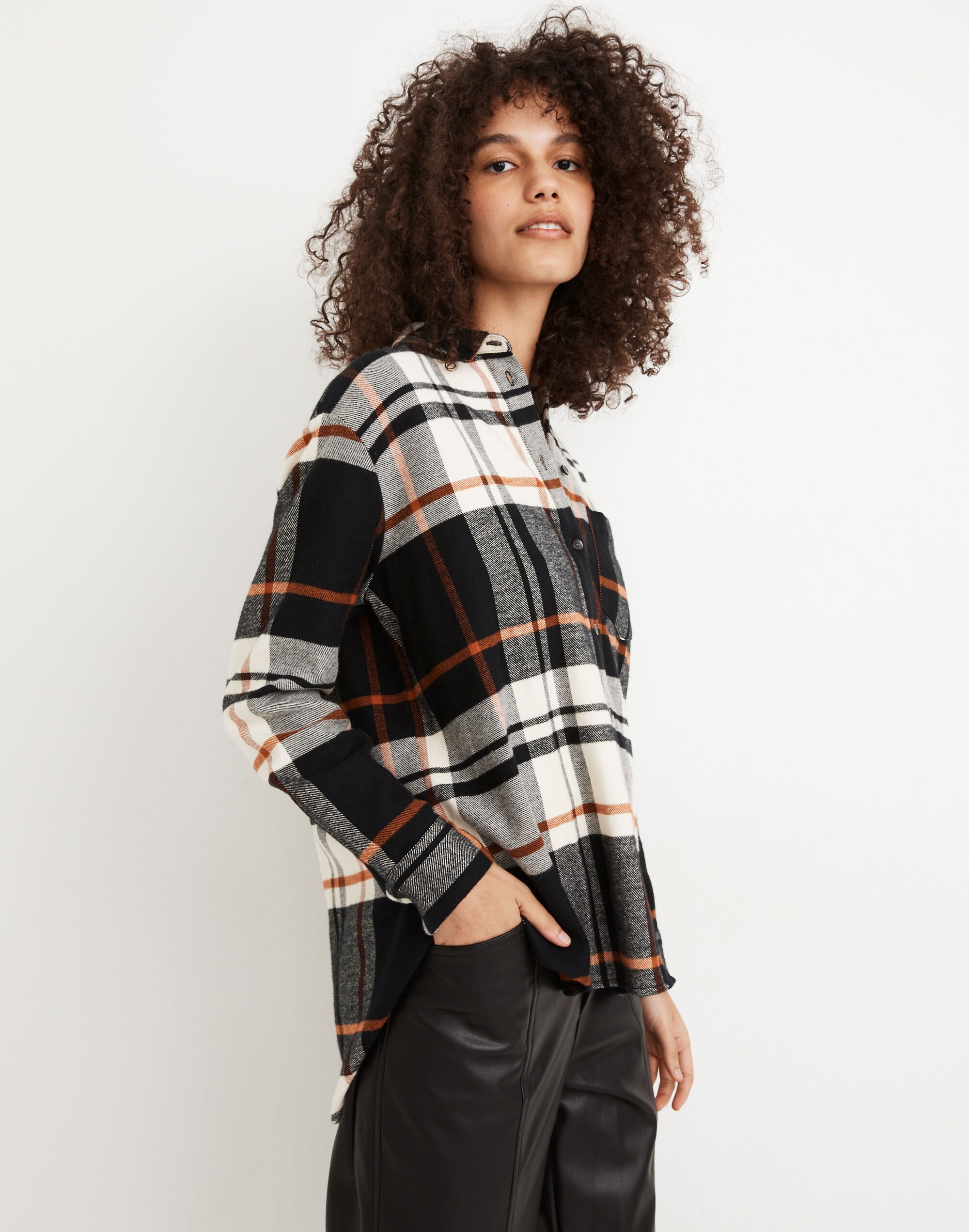 Oversized Ex-Boyfriend Shirt in Bromley Plaid