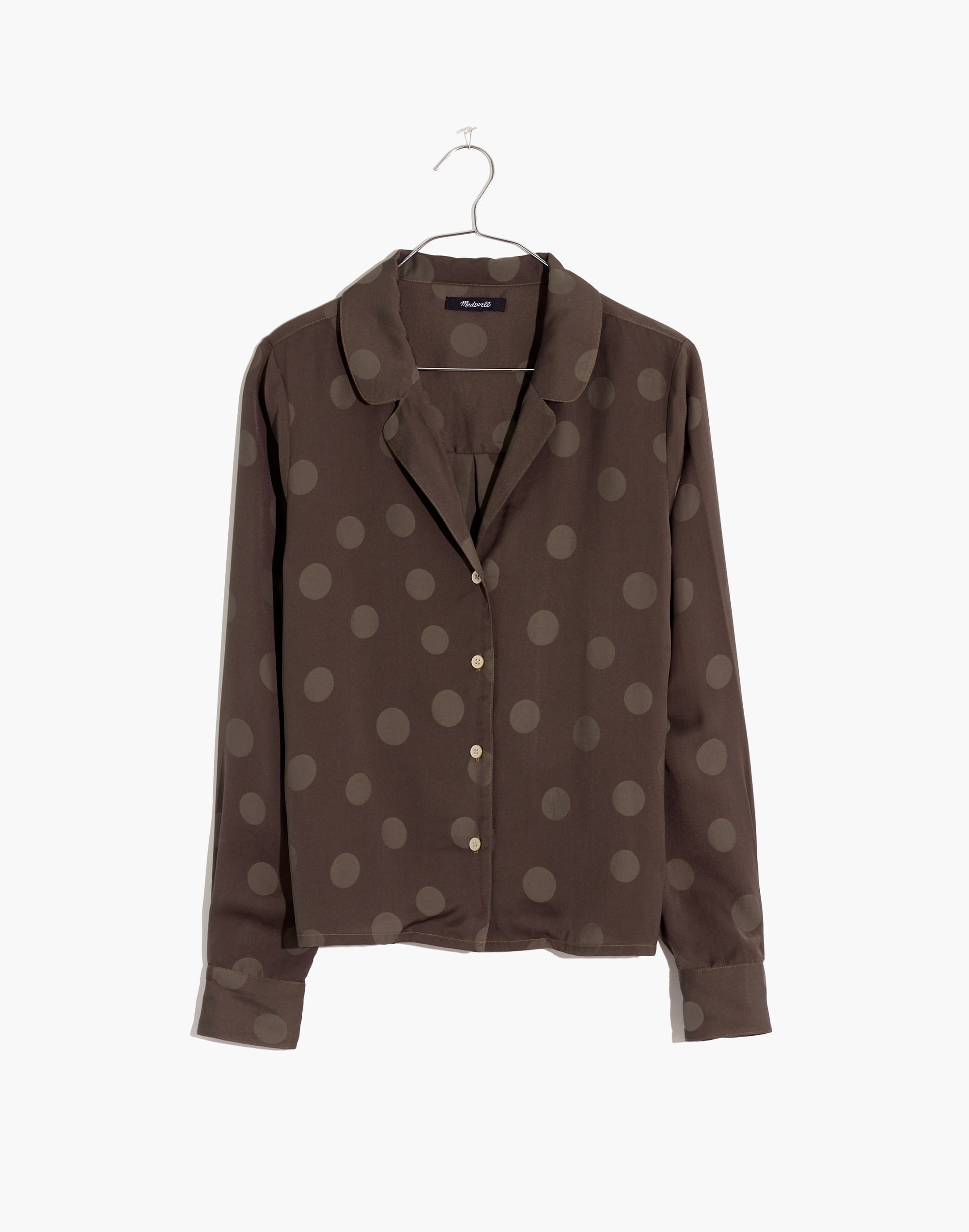 Jacquard Dot Pajama Shirt