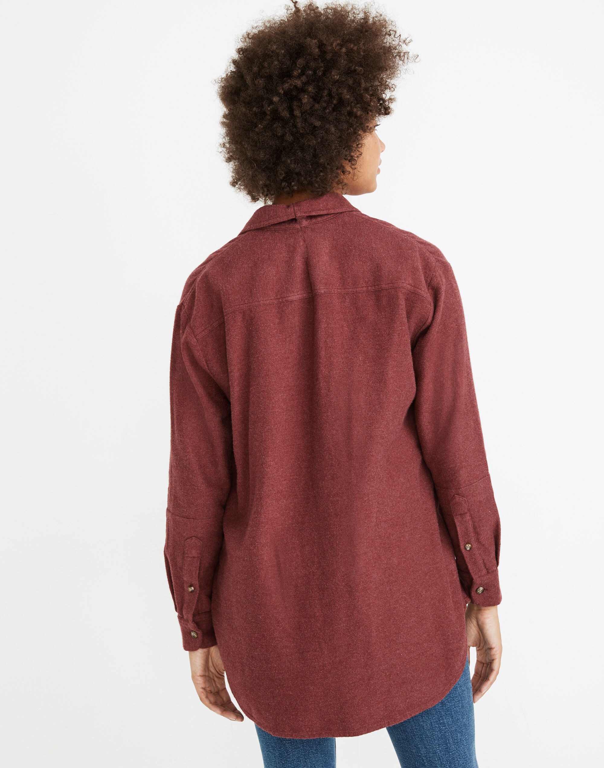 Flannel Flap-Pocket Oversized Ex-Boyfriend Shirt