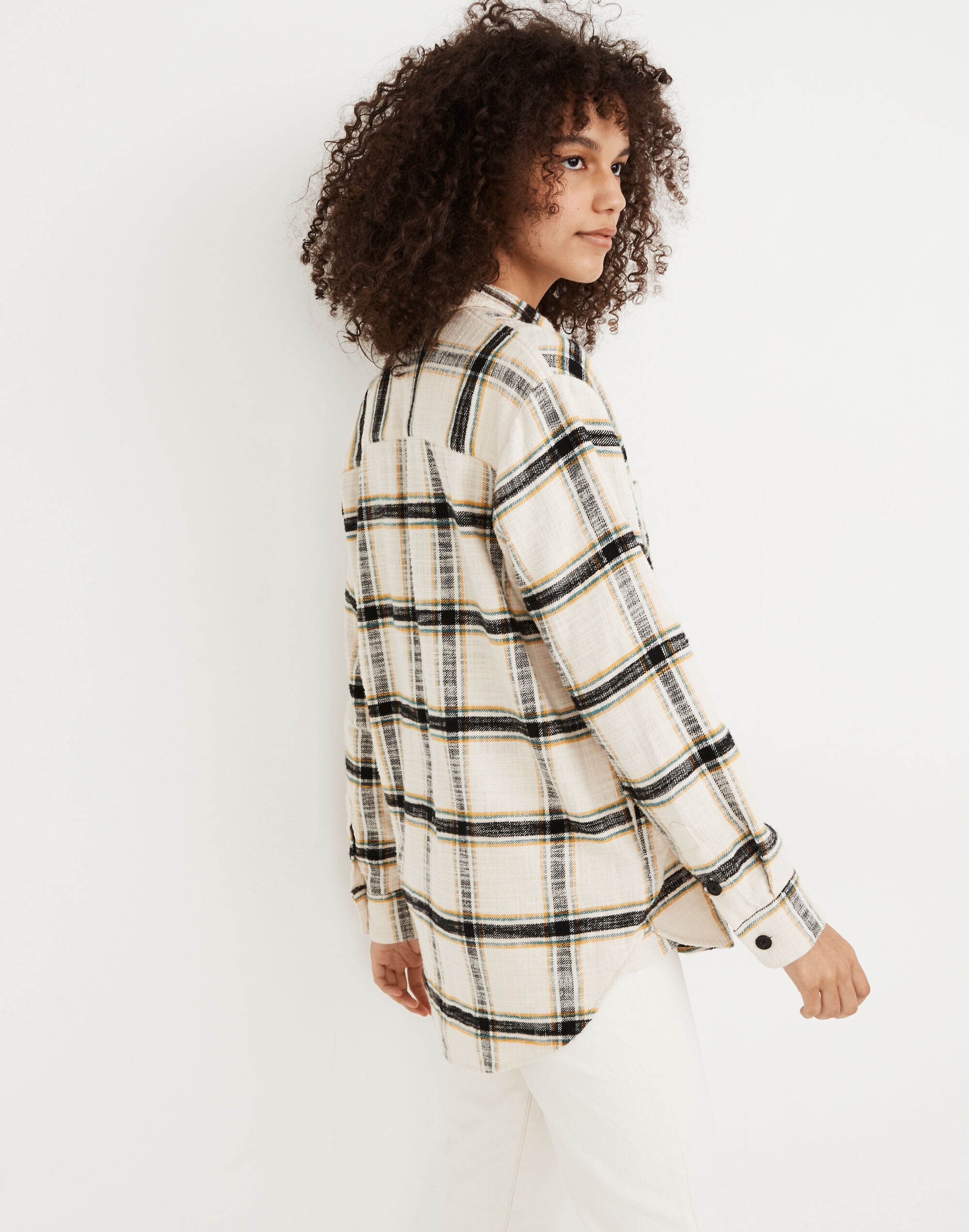Oversized Ex-Boyfriend Shirt in Caney Plaid