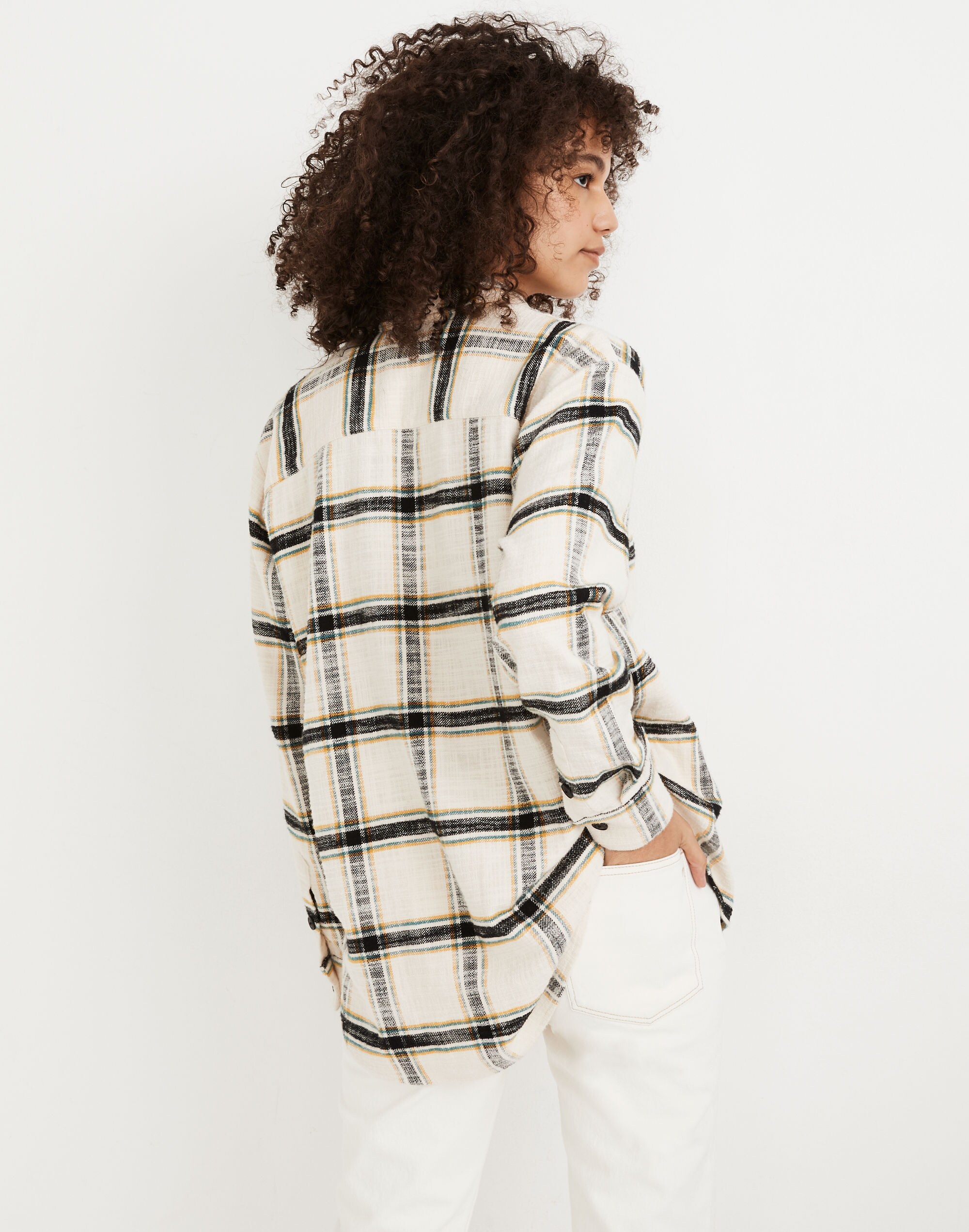Oversized Ex-Boyfriend Shirt in Caney Plaid