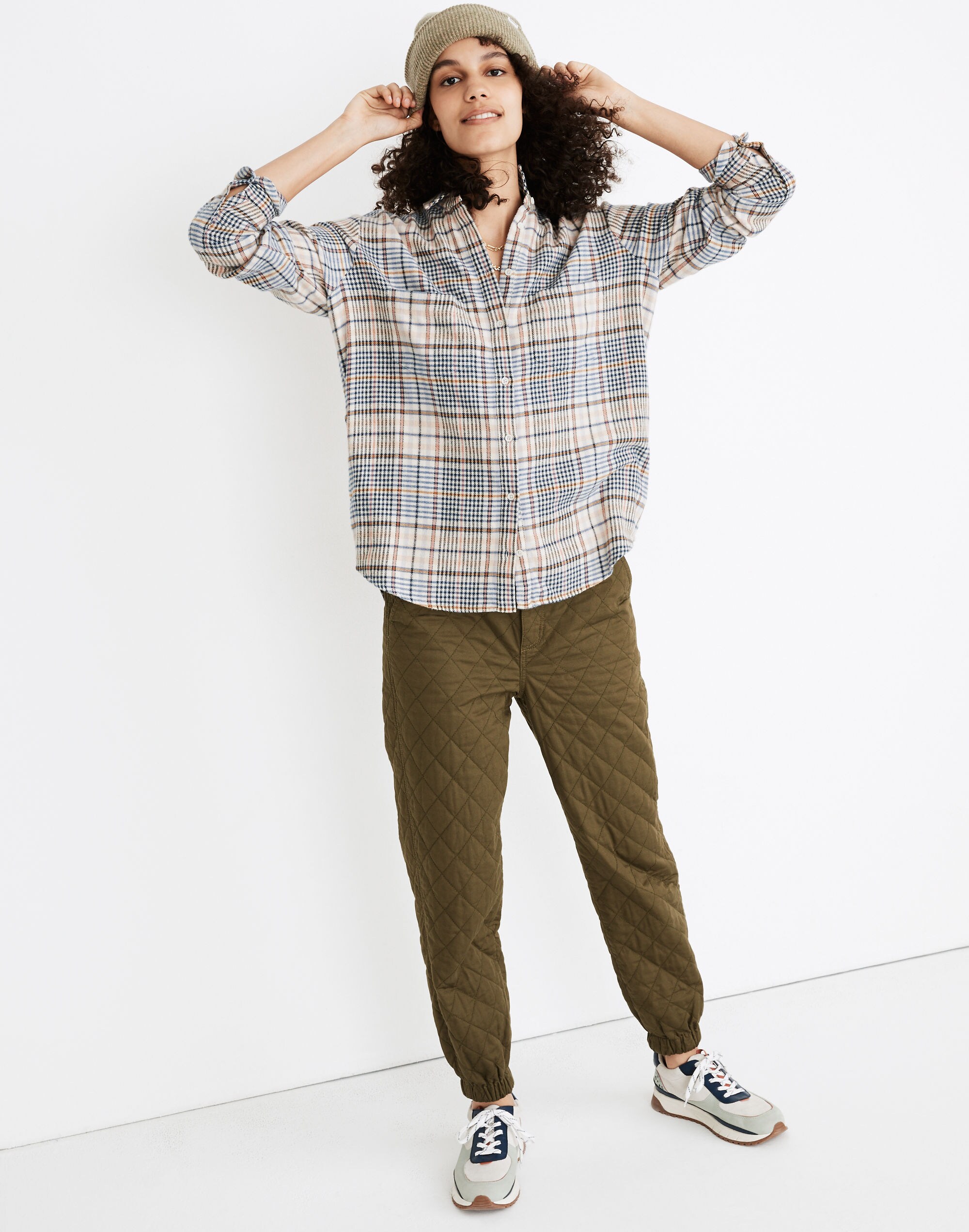 Flannel Sunday Shirt in Belmont Plaid