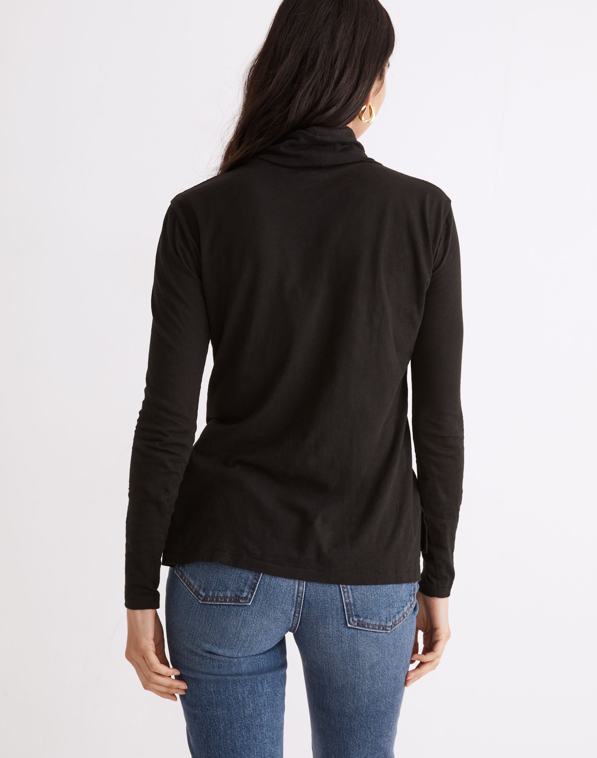 Whisper Cotton Turtleneck Tee