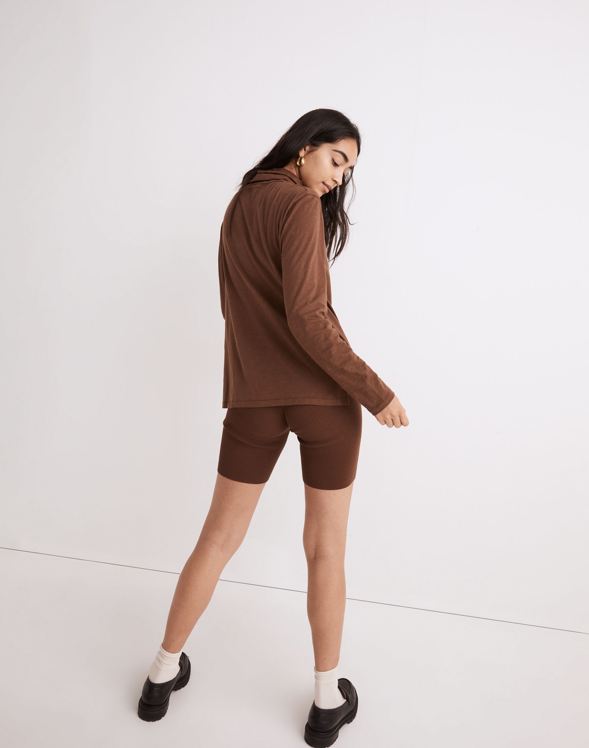 Whisper Cotton Turtleneck Tee