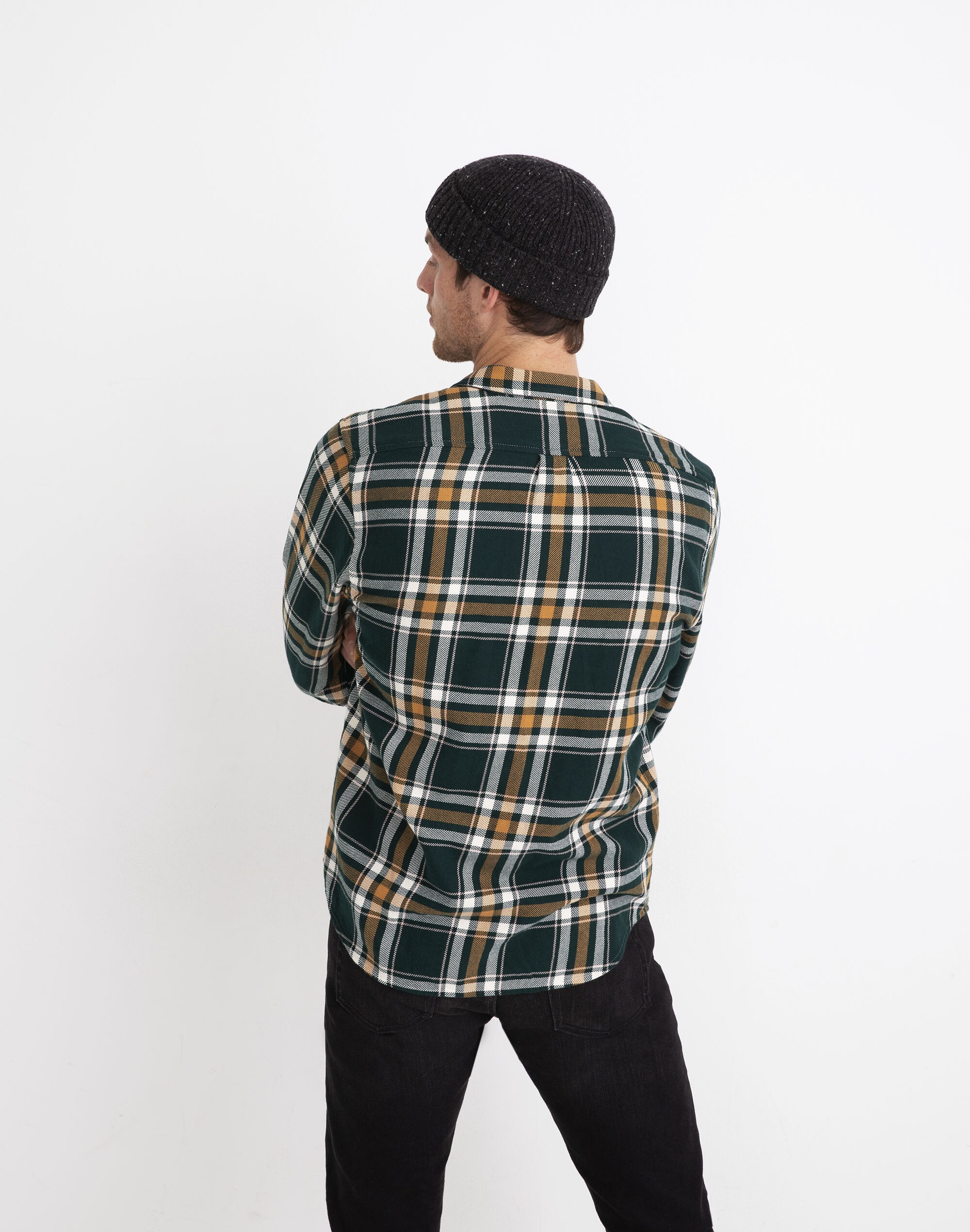 Heavyweight Twill Perfect Shirt in Gosman Plaid