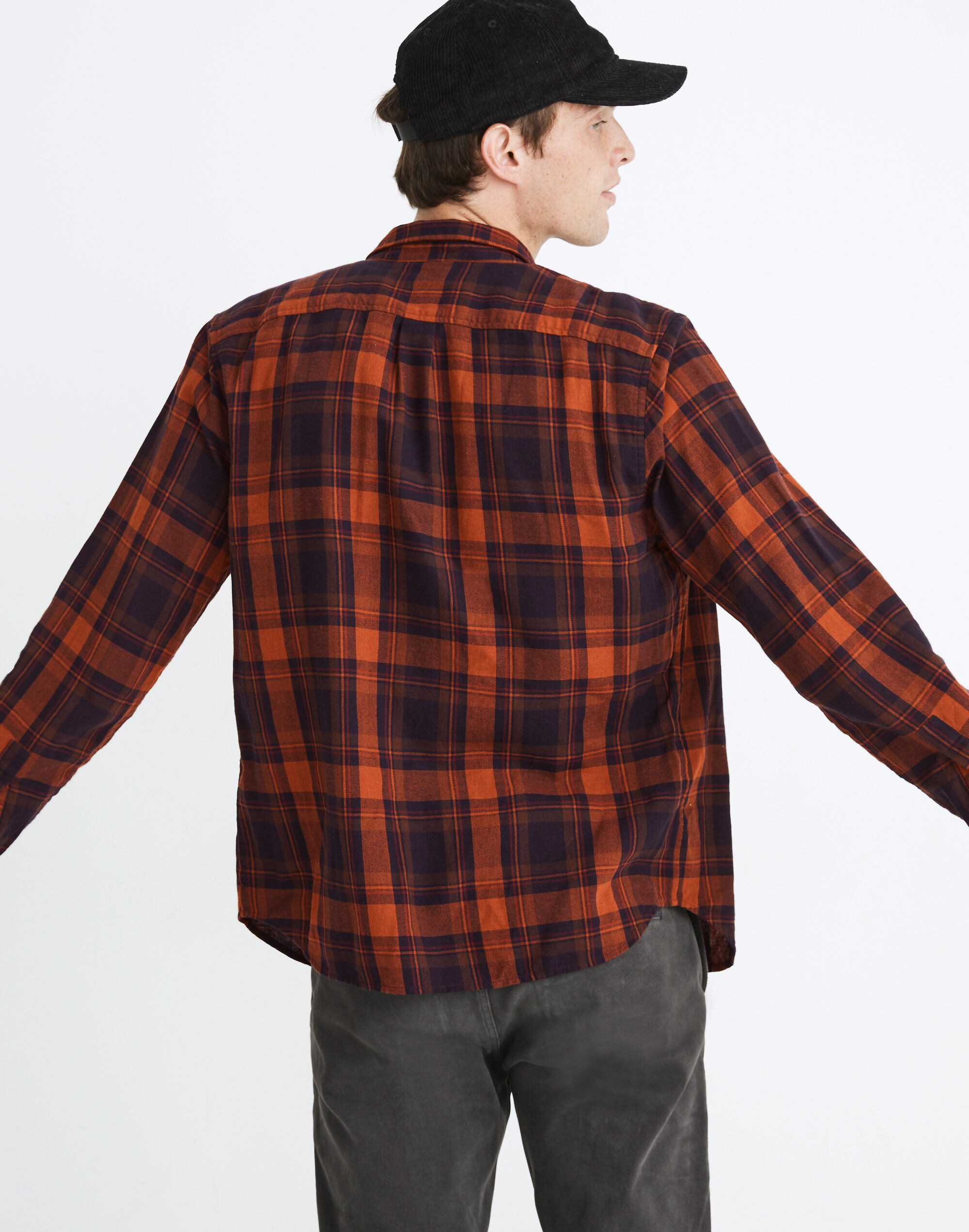 Brushed Twill Perfect Shirt in Tobin Plaid