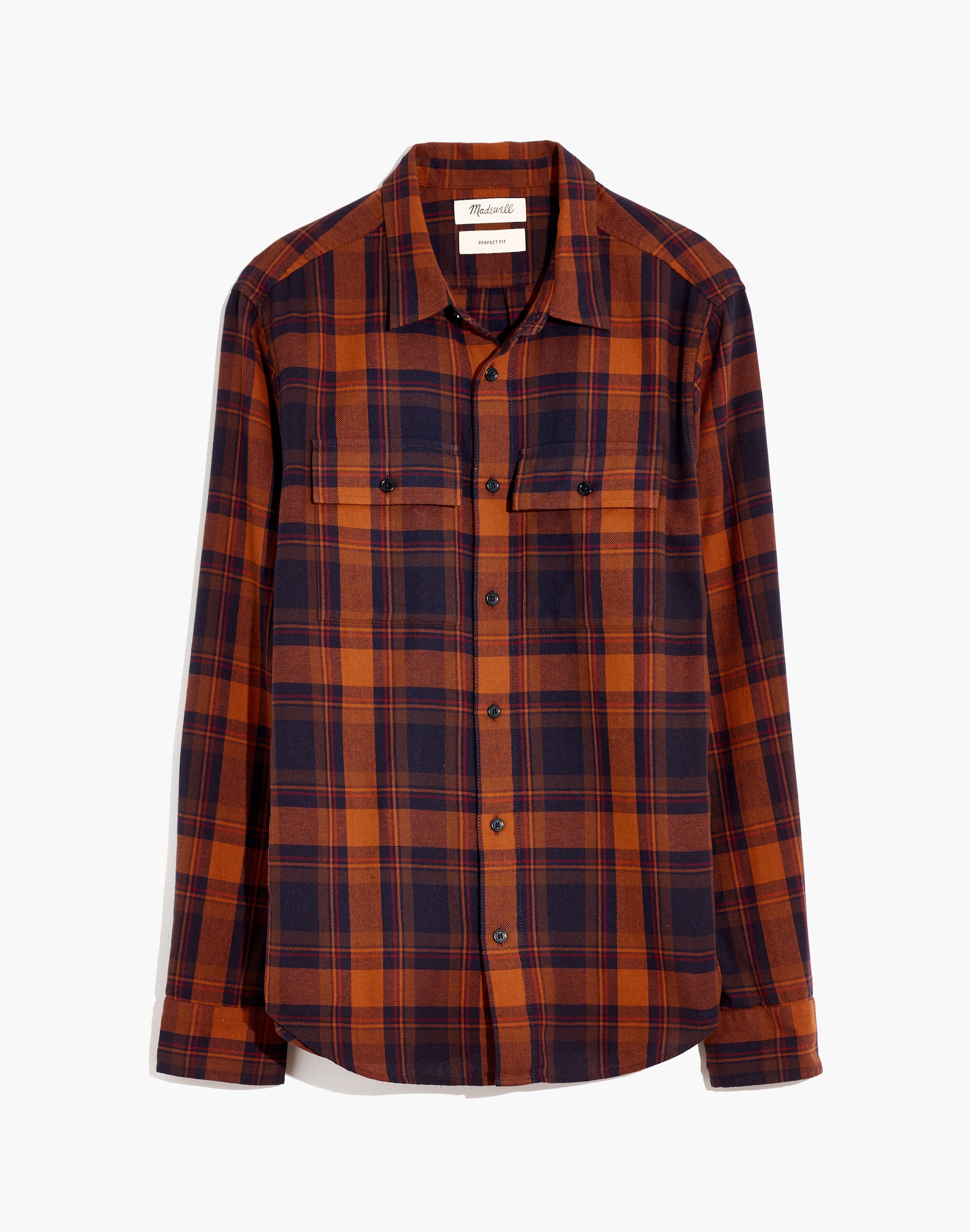 Brushed Twill Perfect Shirt in Tobin Plaid