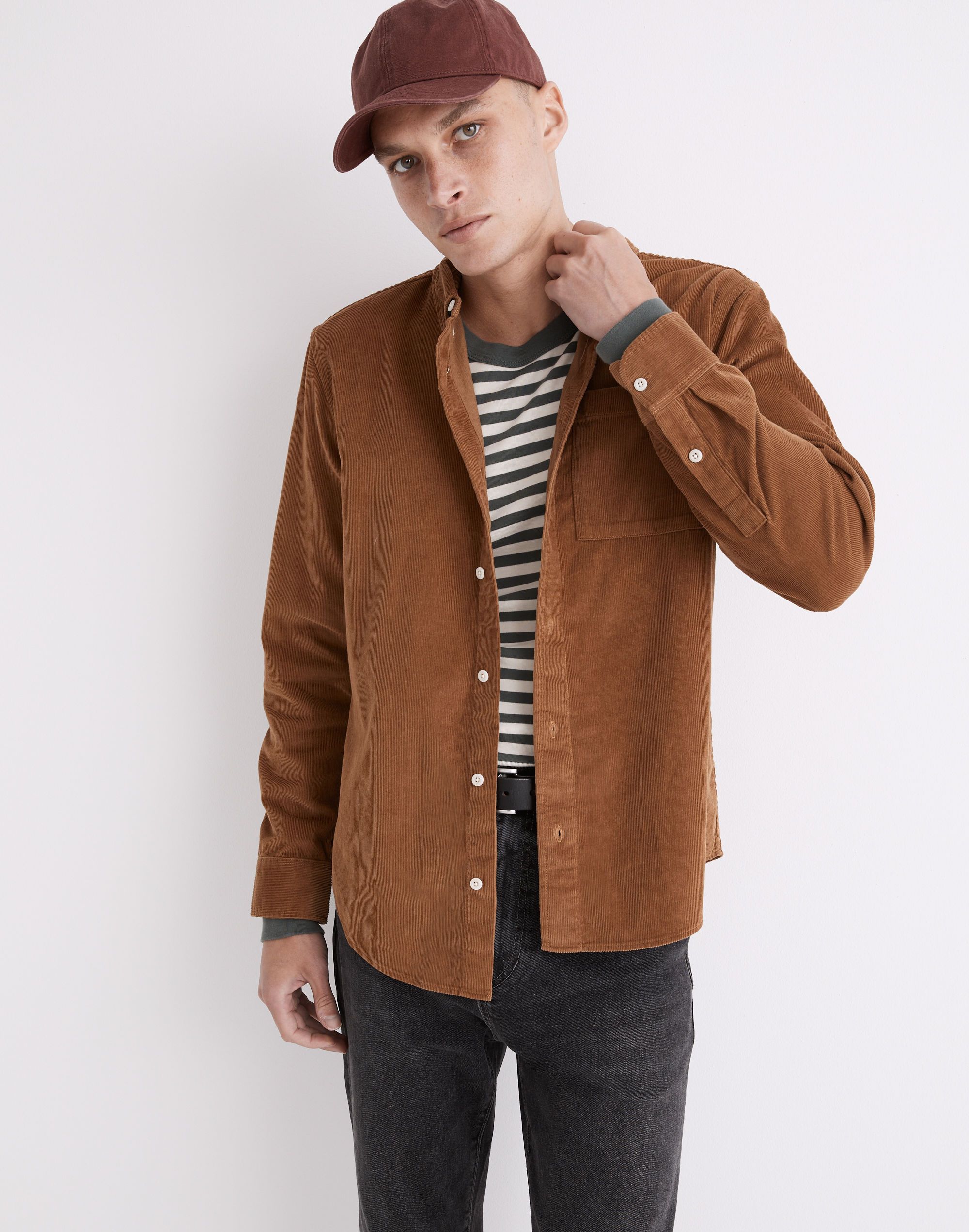 Corduroy Perfect Long-Sleeve Shirt