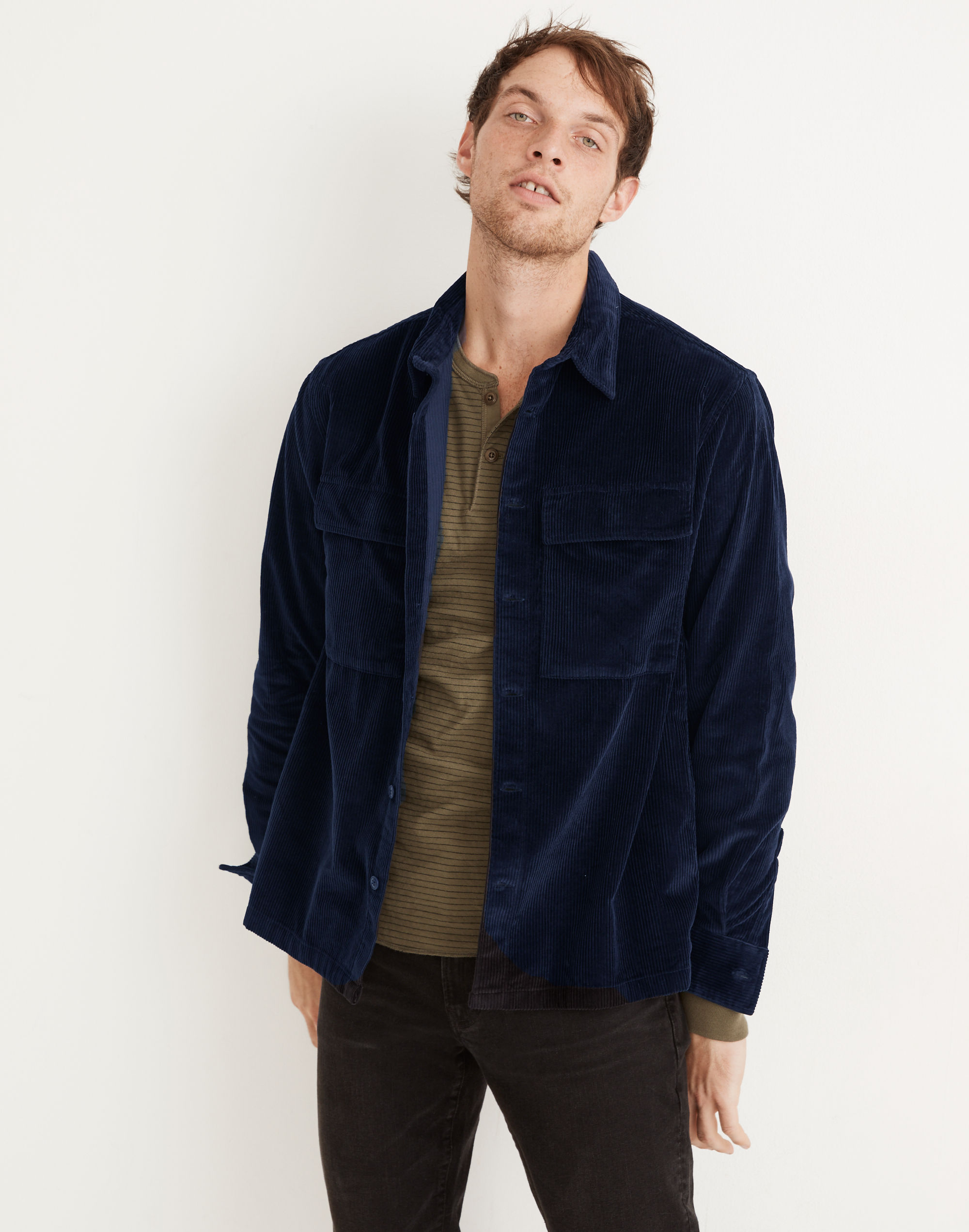 Corduroy Easy Long-Sleeve Shirt