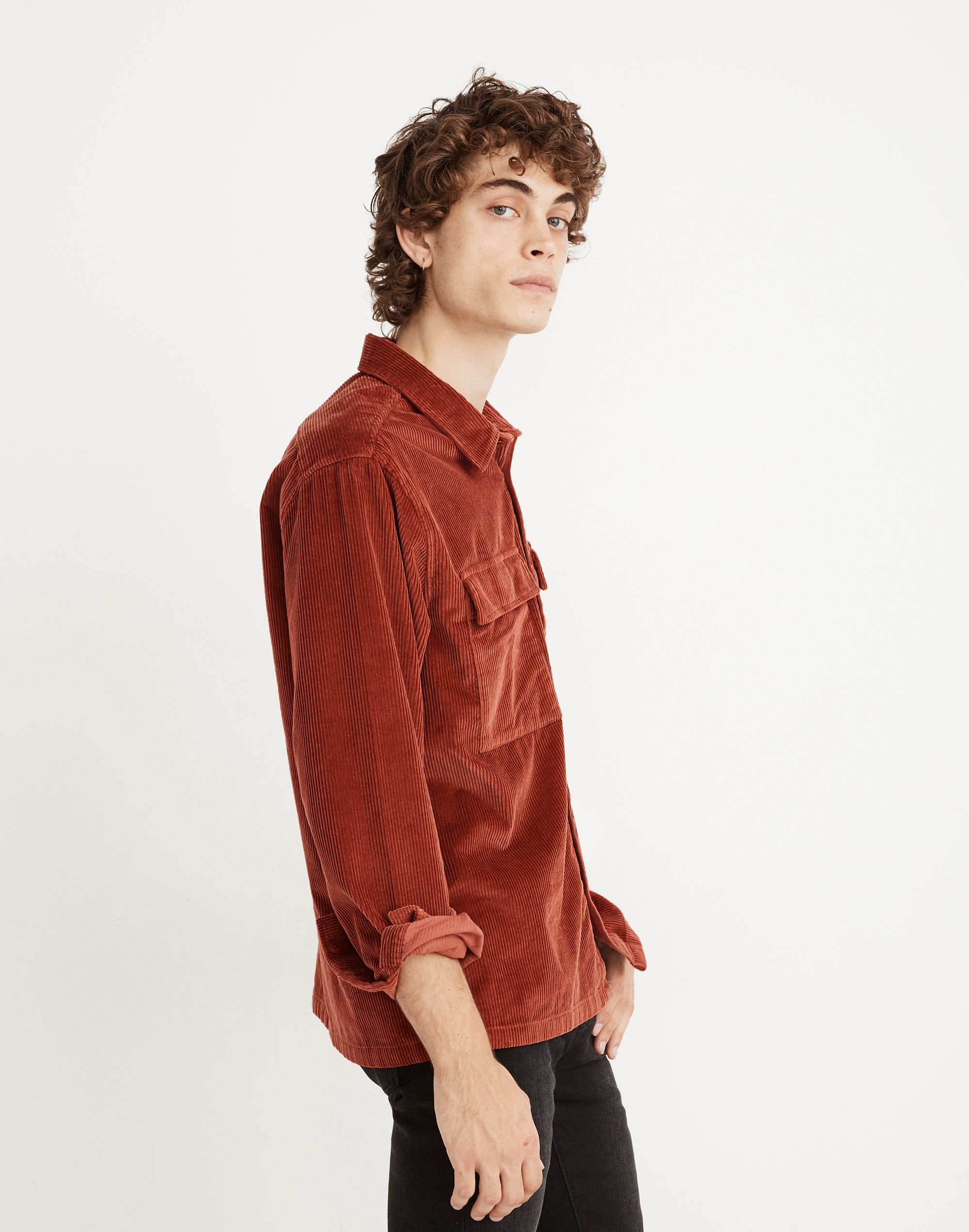 Corduroy Easy Long-Sleeve Shirt