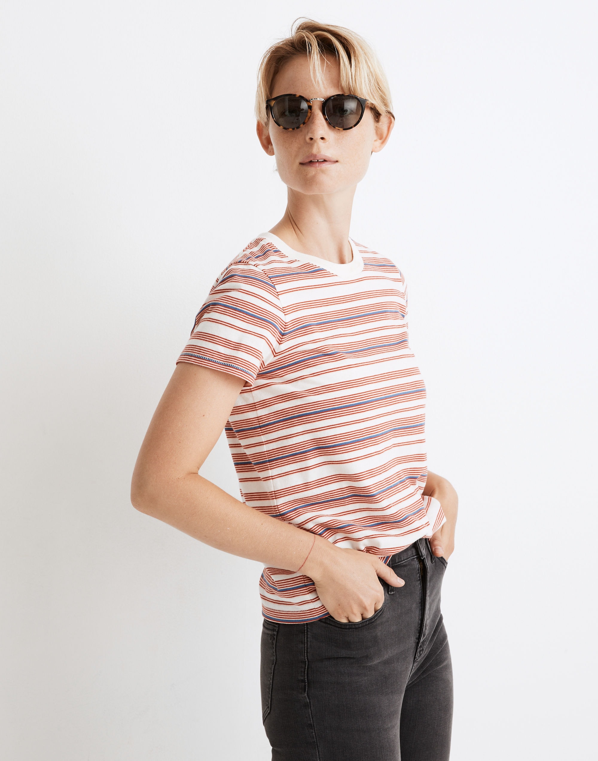 Northside Vintage Tee in Meserole Stripe
