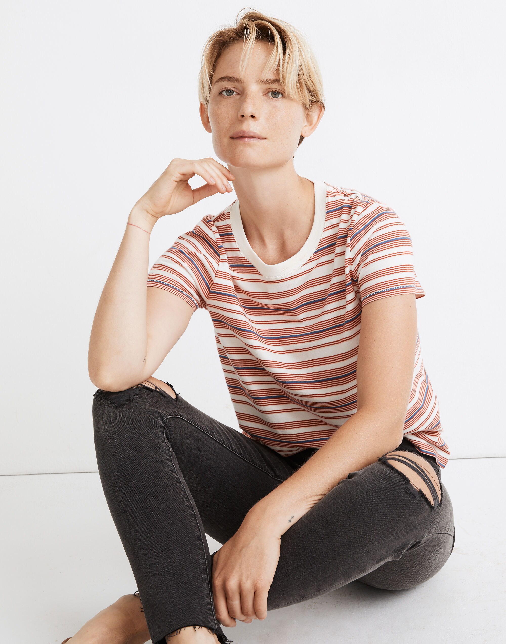 Northside Vintage Tee in Meserole Stripe