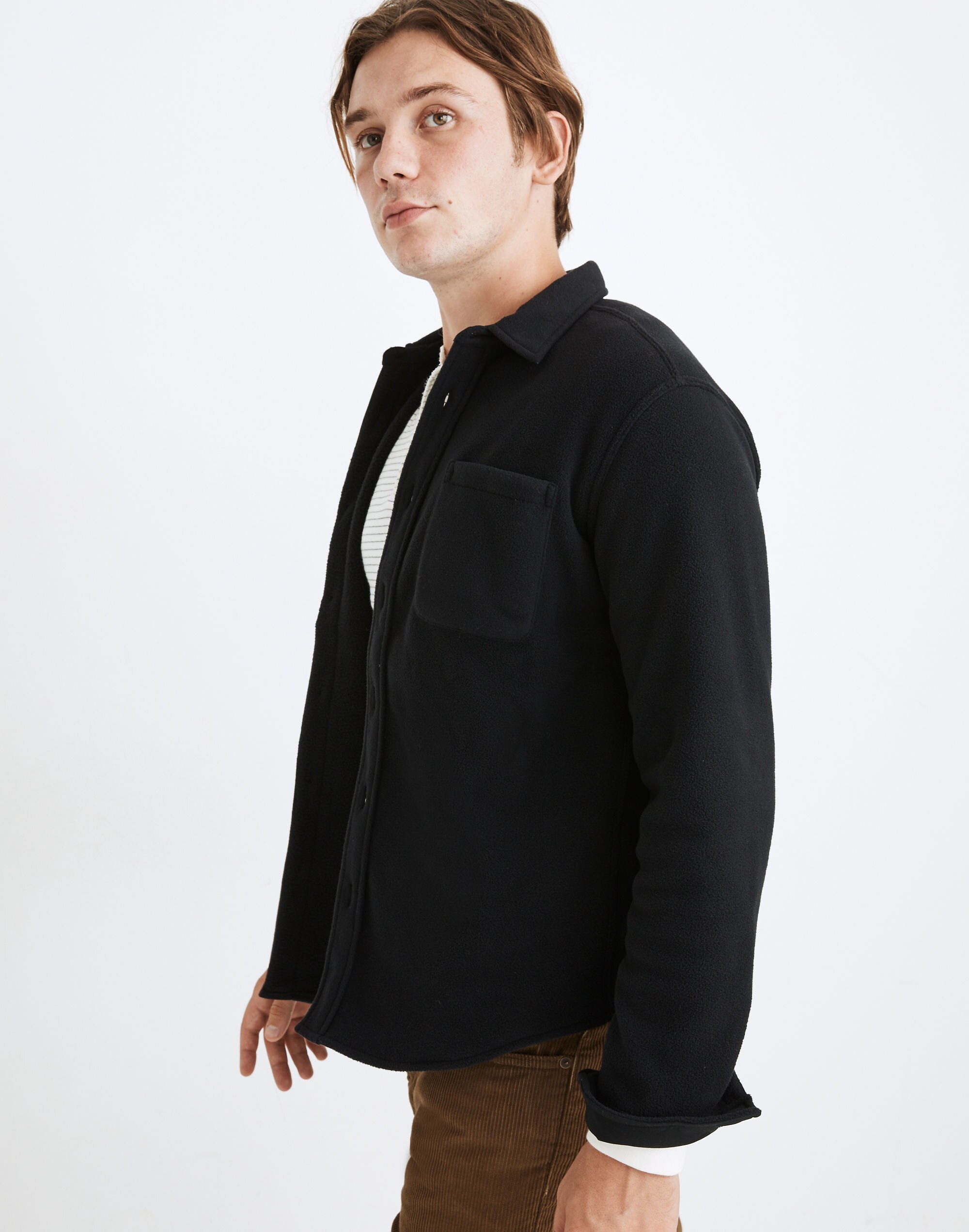 (Re)sourced Fleece Button-Up Shirt