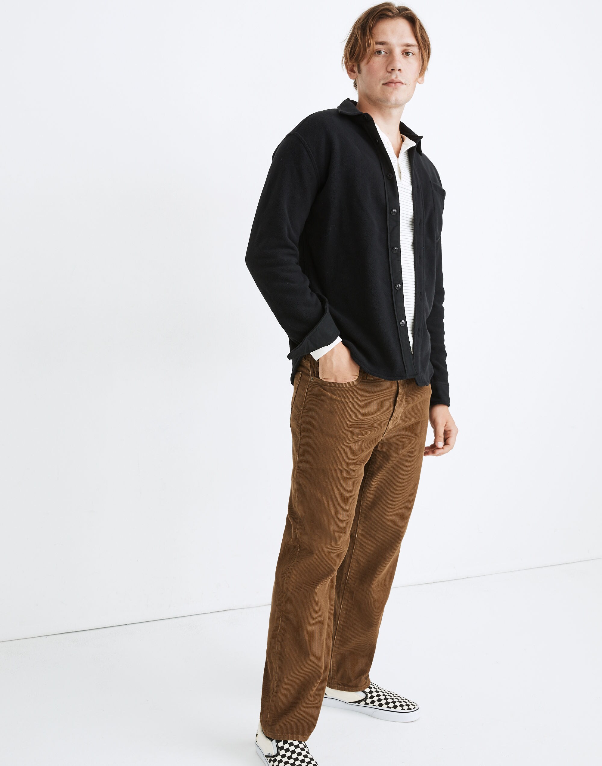(Re)sourced Fleece Button-Up Shirt