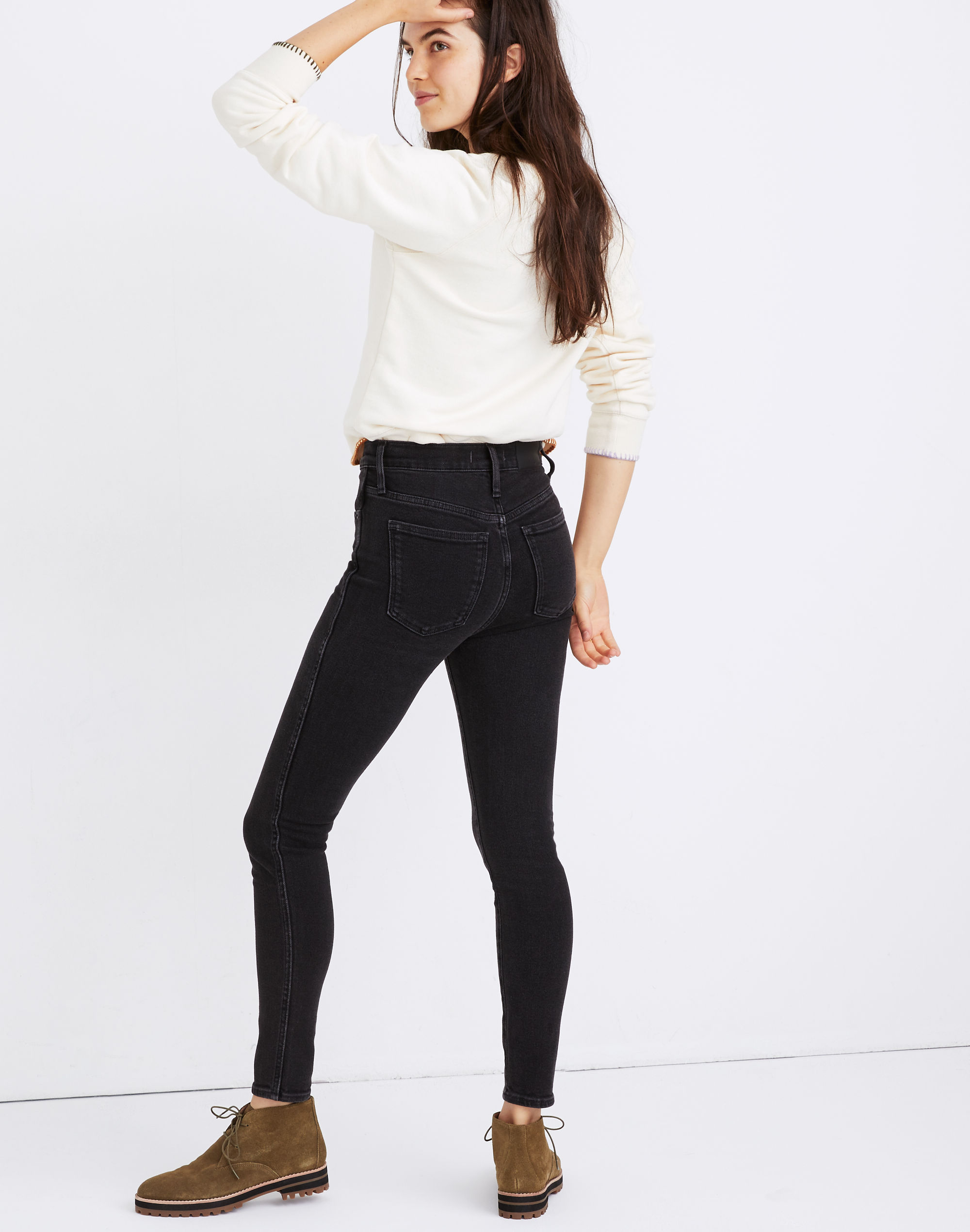 10" High-Rise Skinny Jeans in Starkey Wash