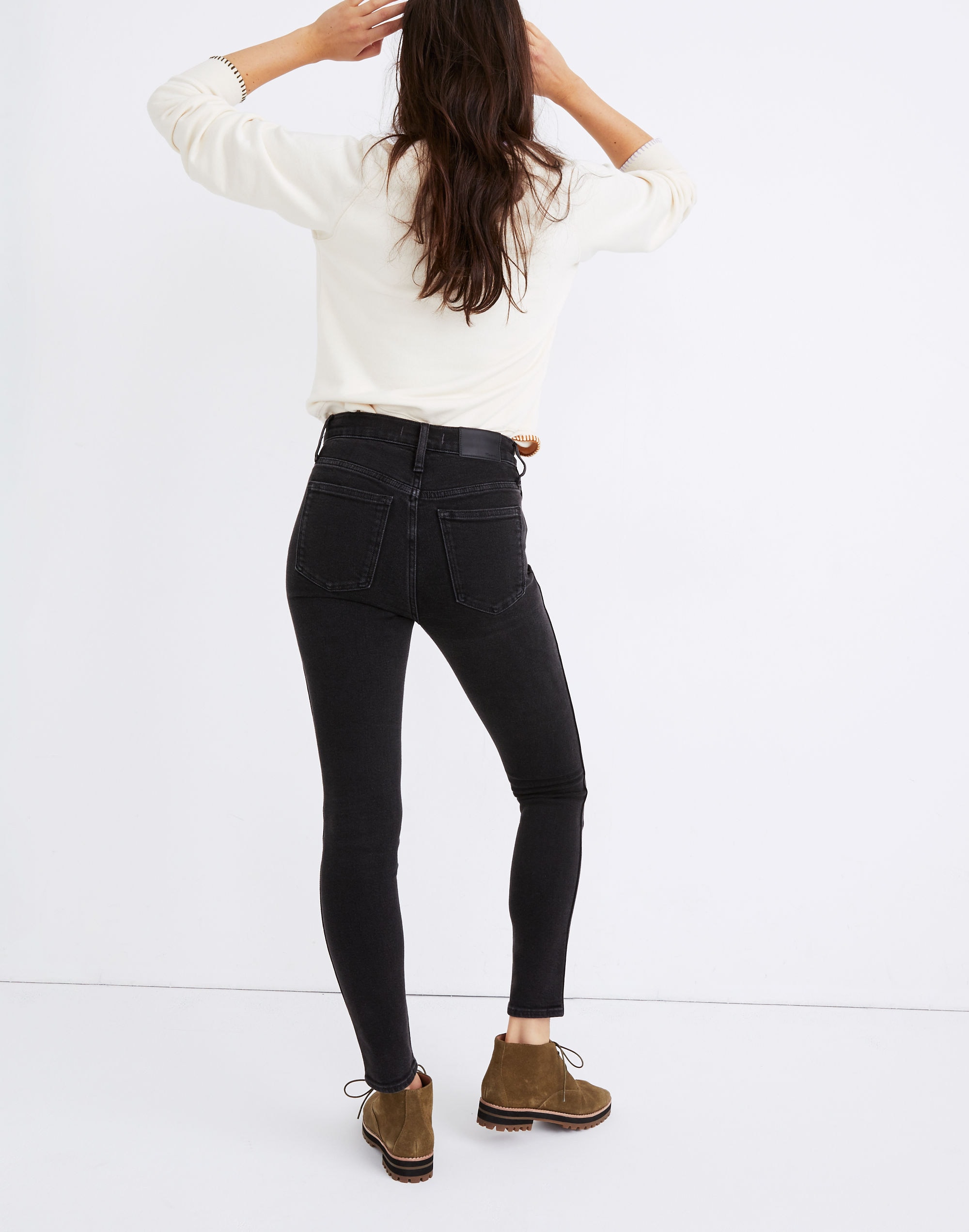 10" High-Rise Skinny Jeans in Starkey Wash