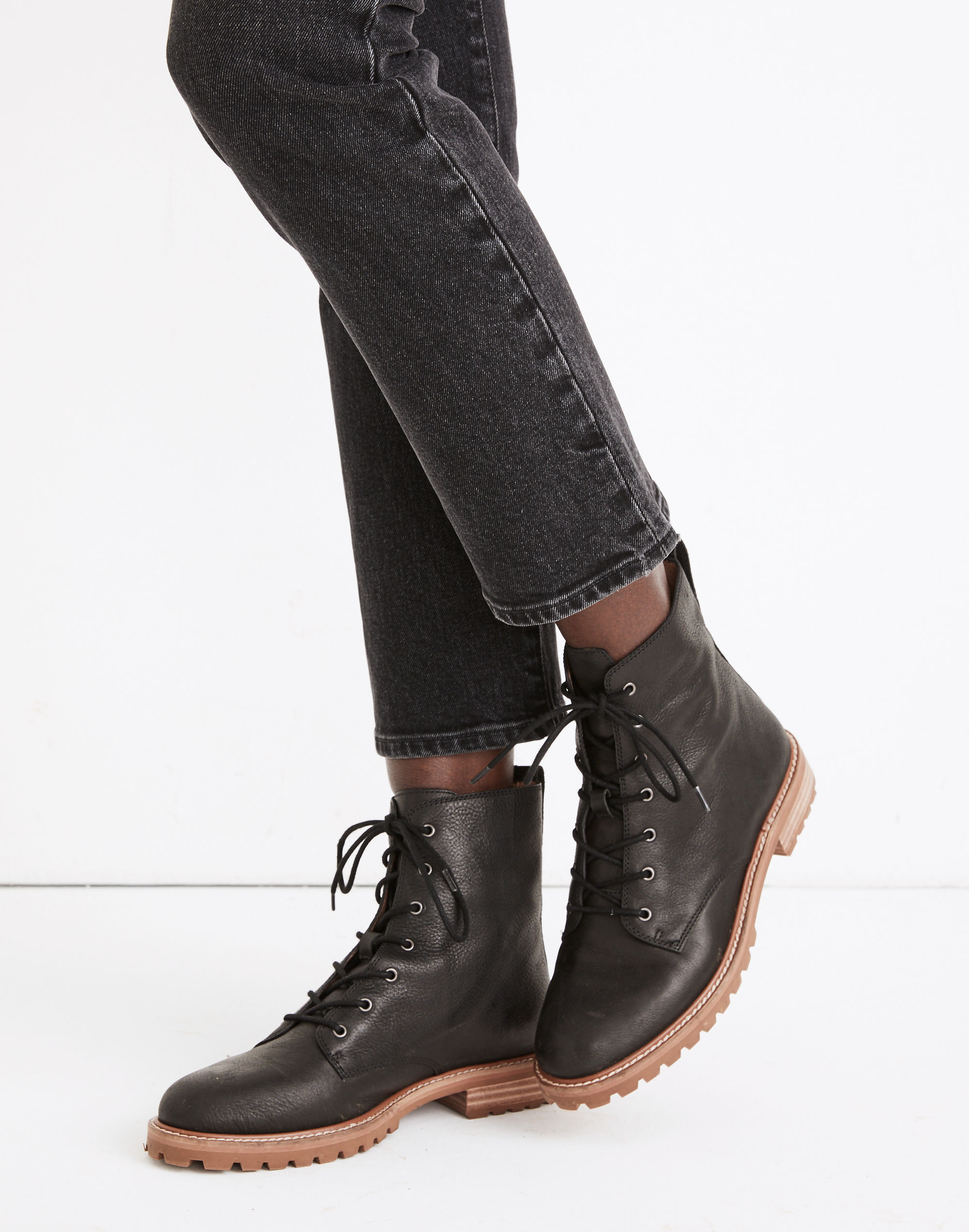 The Clair Lace-Up Boot in Leather